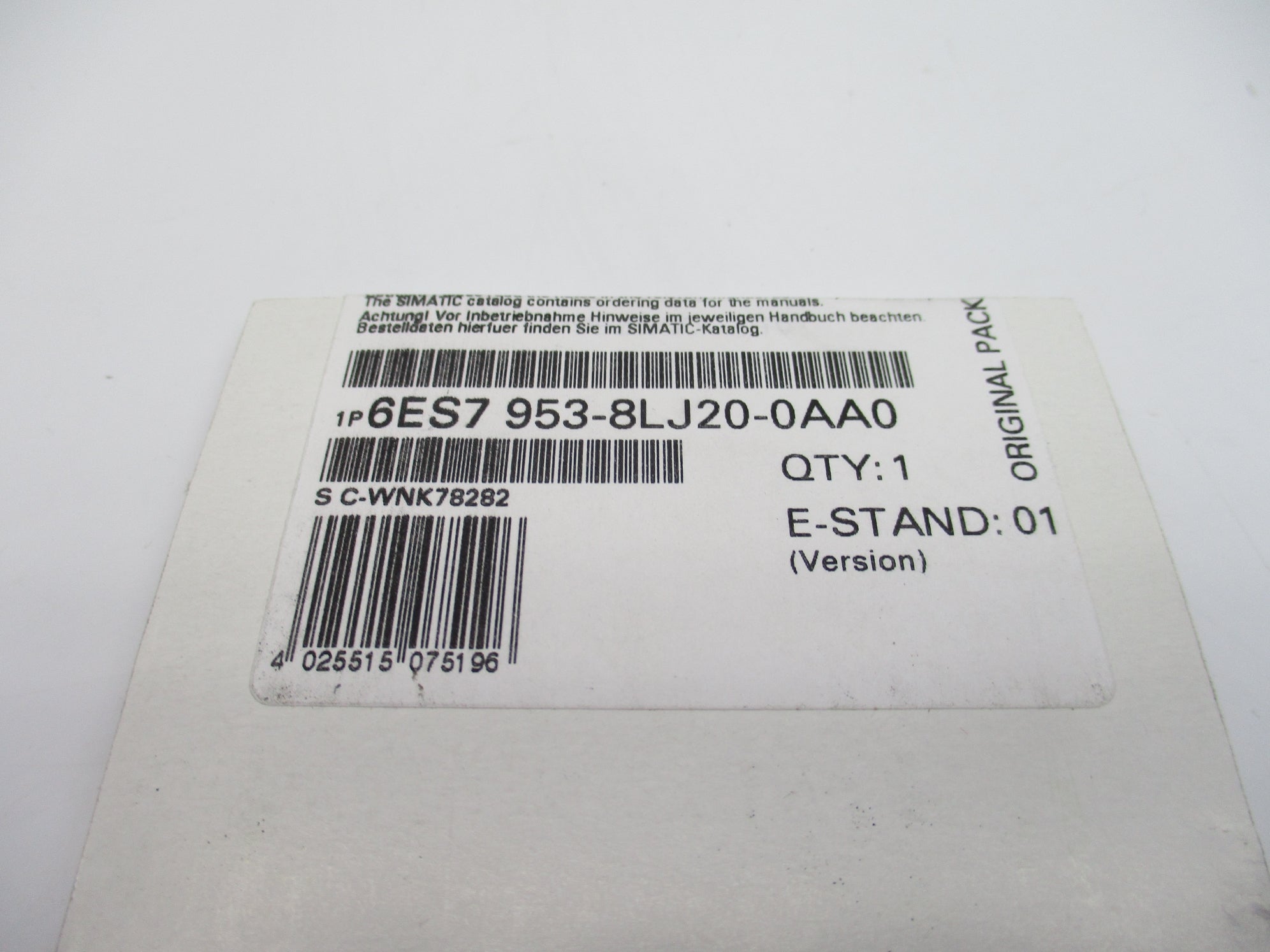 SIEMENS 6ES7953-8LJ20-0AA0 NSFS