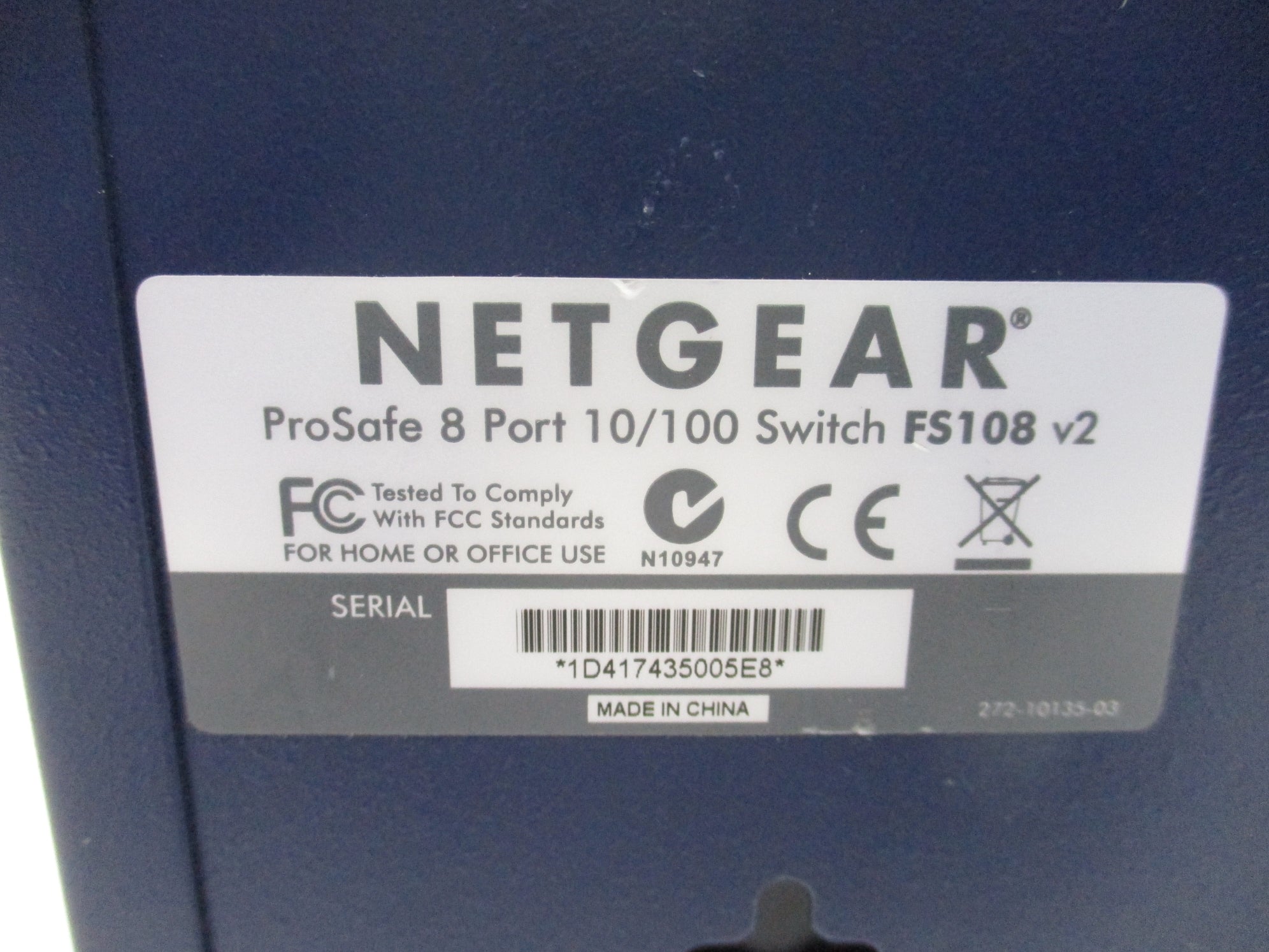 NETGEAR FS108 UNMP