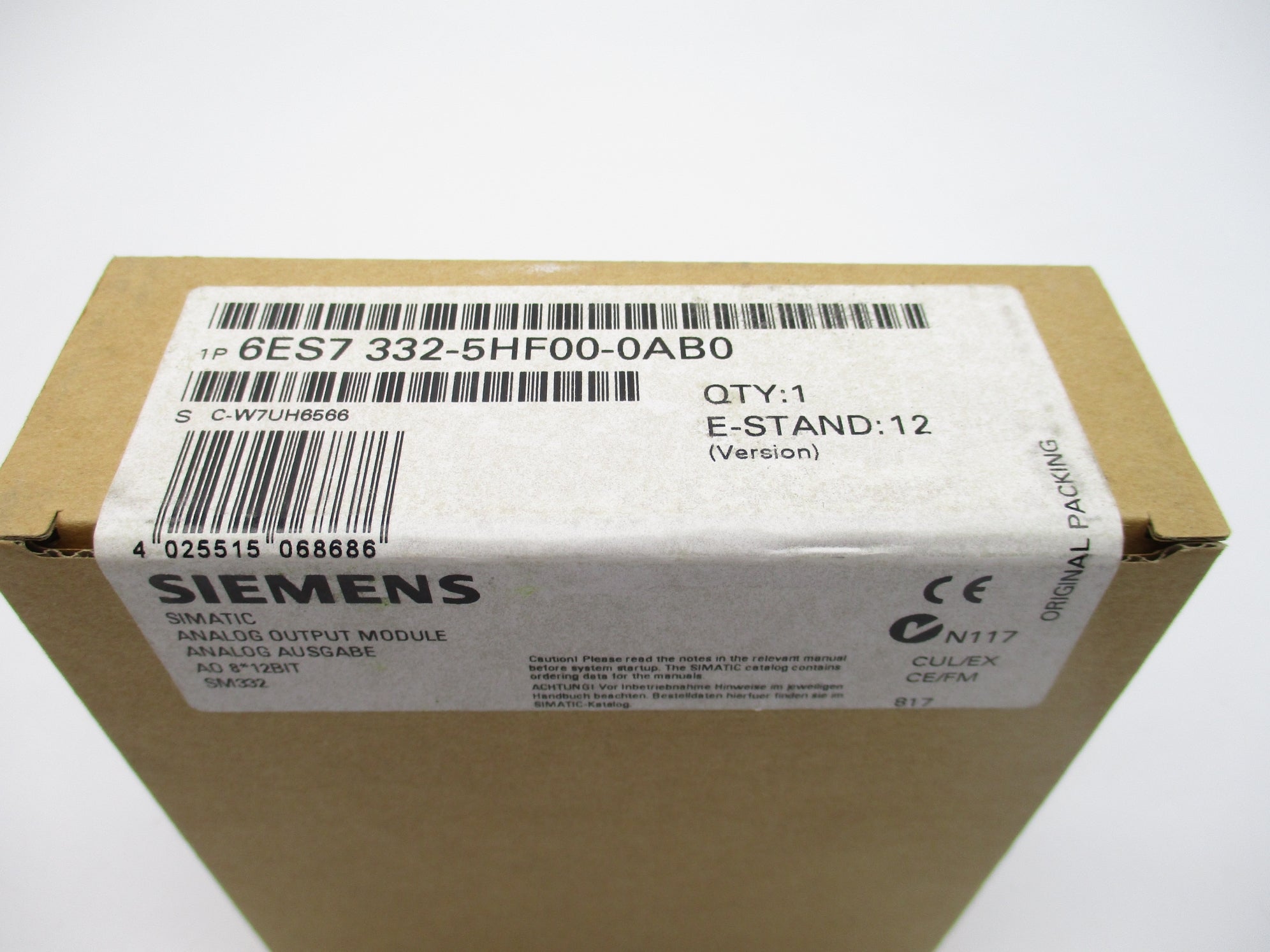 SIEMENS 6ES7332-5HF00-0AB0 NSFS