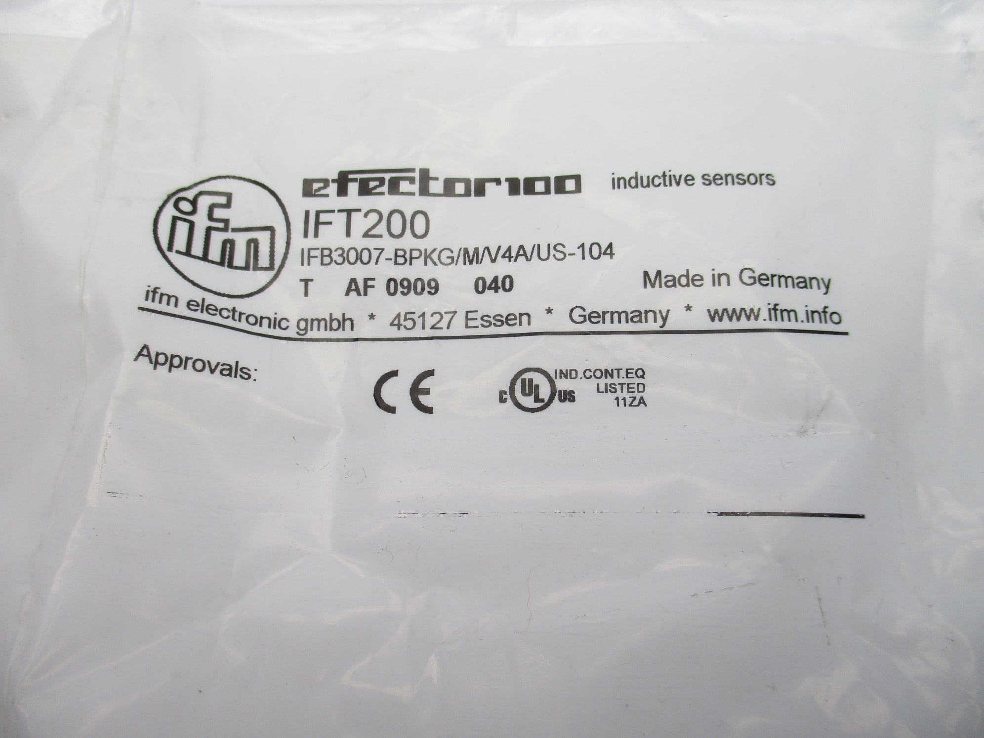 IFM EFECTOR IFB3007-BPKG/M/V4A/US-104 IFT200 NSMP