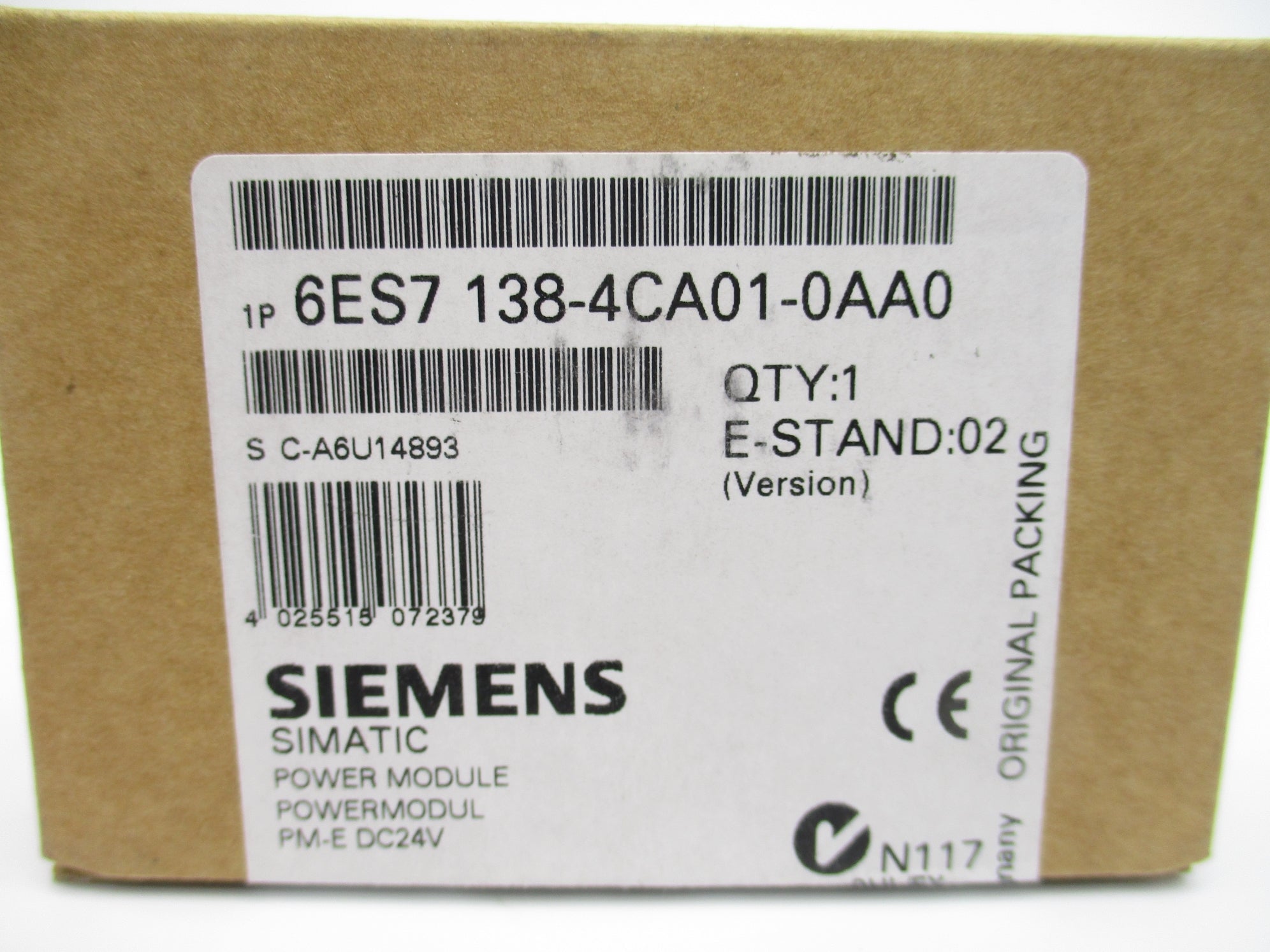 SIEMENS 6ES7138-4CA01-0AA0 NSMP