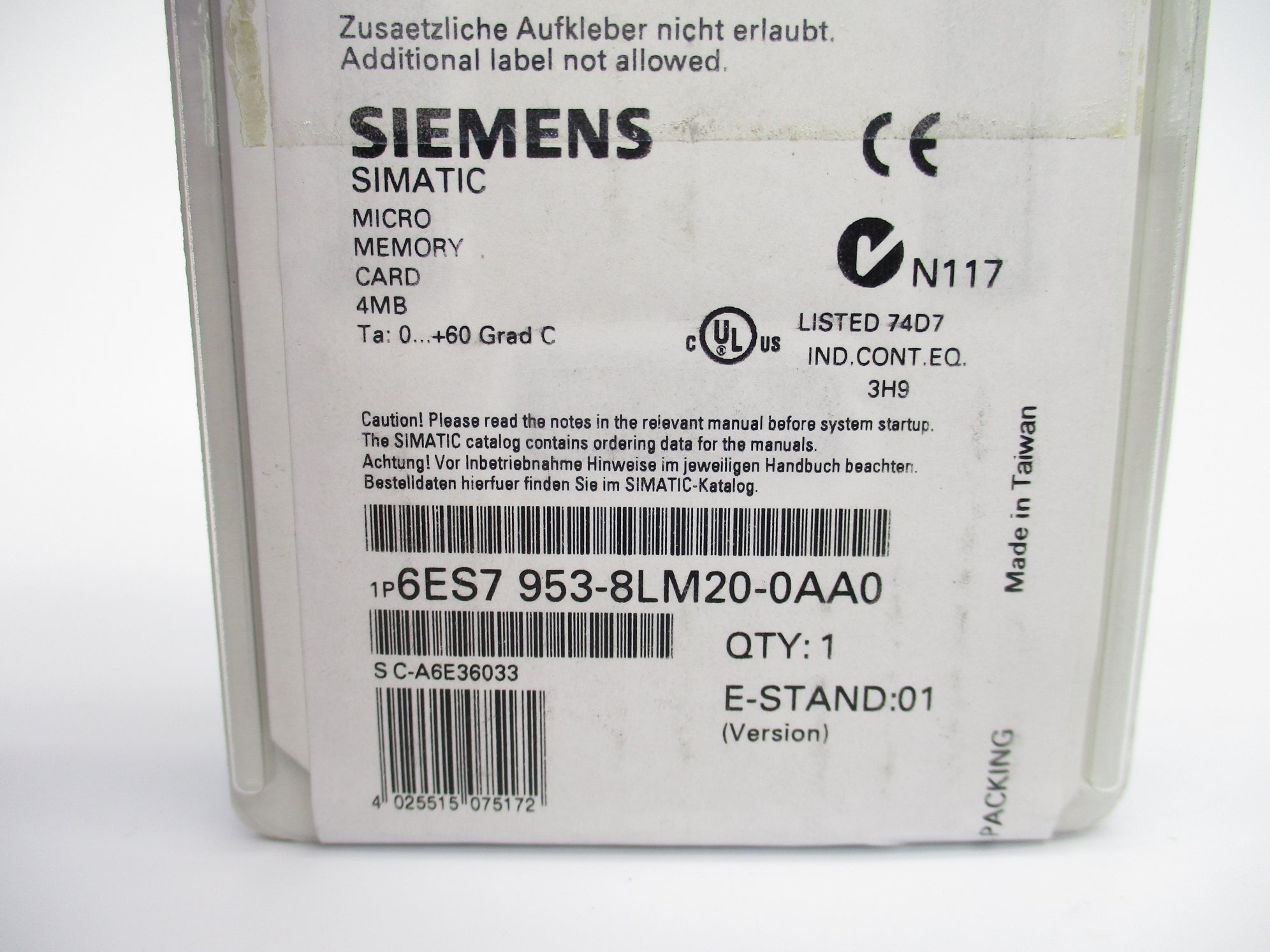 SIEMENS 6ES7953-8LM20-0AA0 NSFS