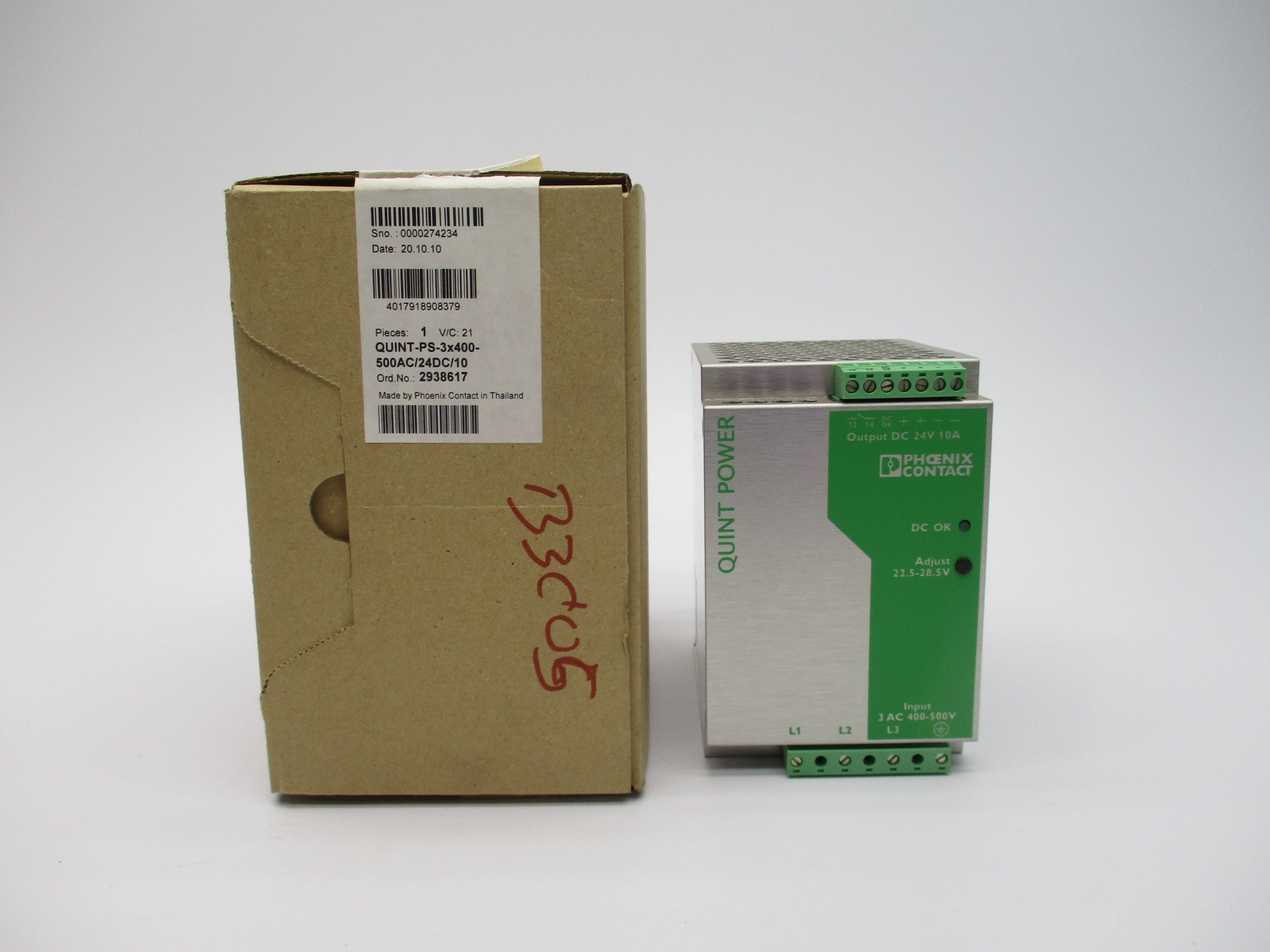 PHOENIX CONTACT QUINT-PS-3X400-500AC/24DC/10 NSMP