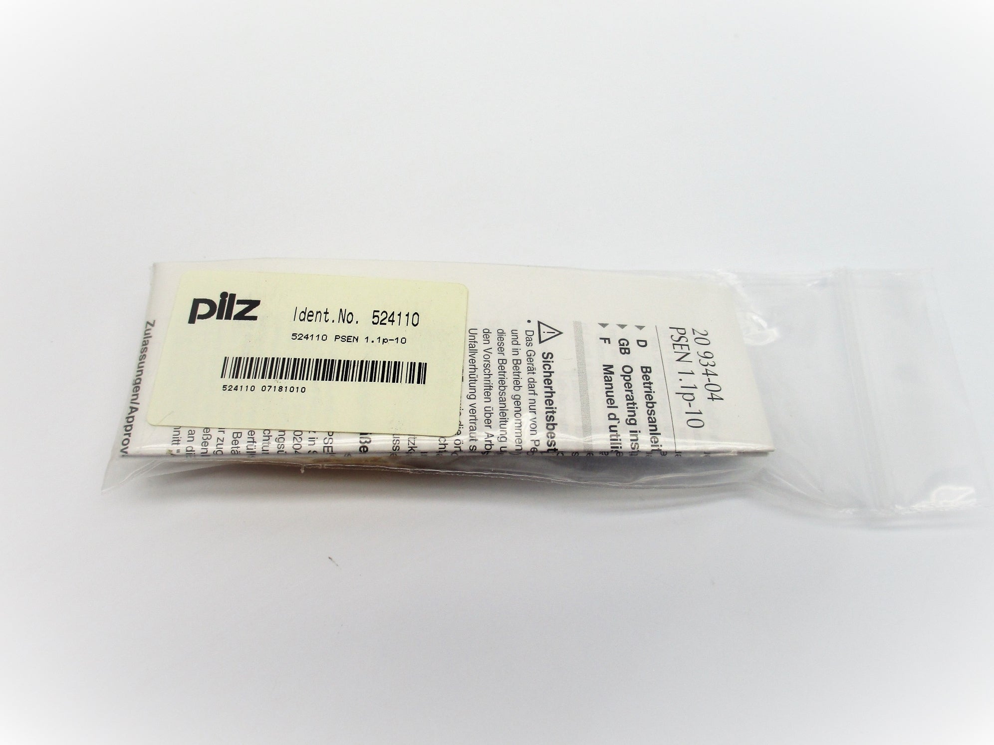PILZ PSEN1.1P-10 524110 NSMP