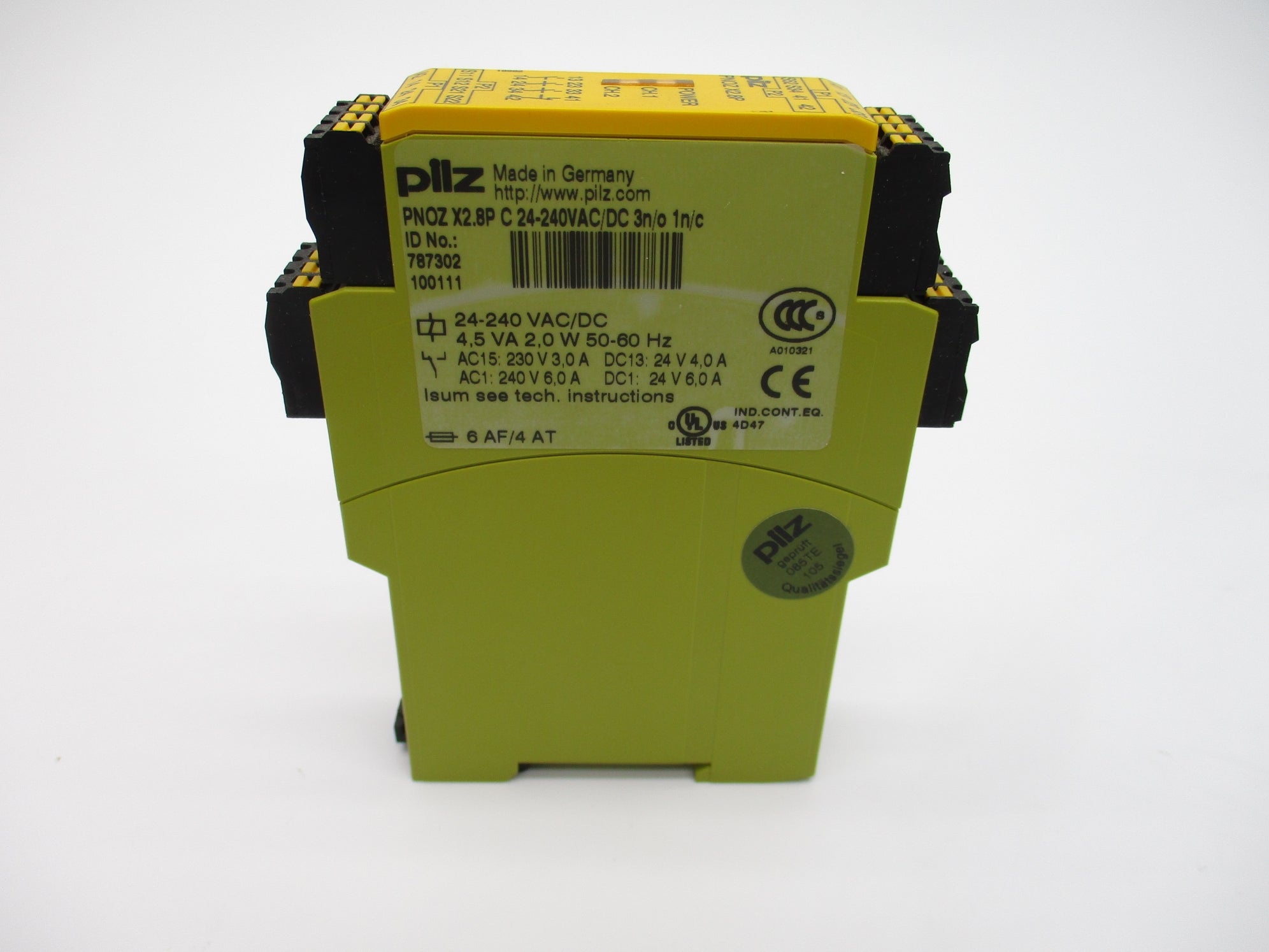 PILZ PNOZ-X2.8-PC24-240VAC/DC-3N/O-1N/C 6A 24-240VAC NSNP