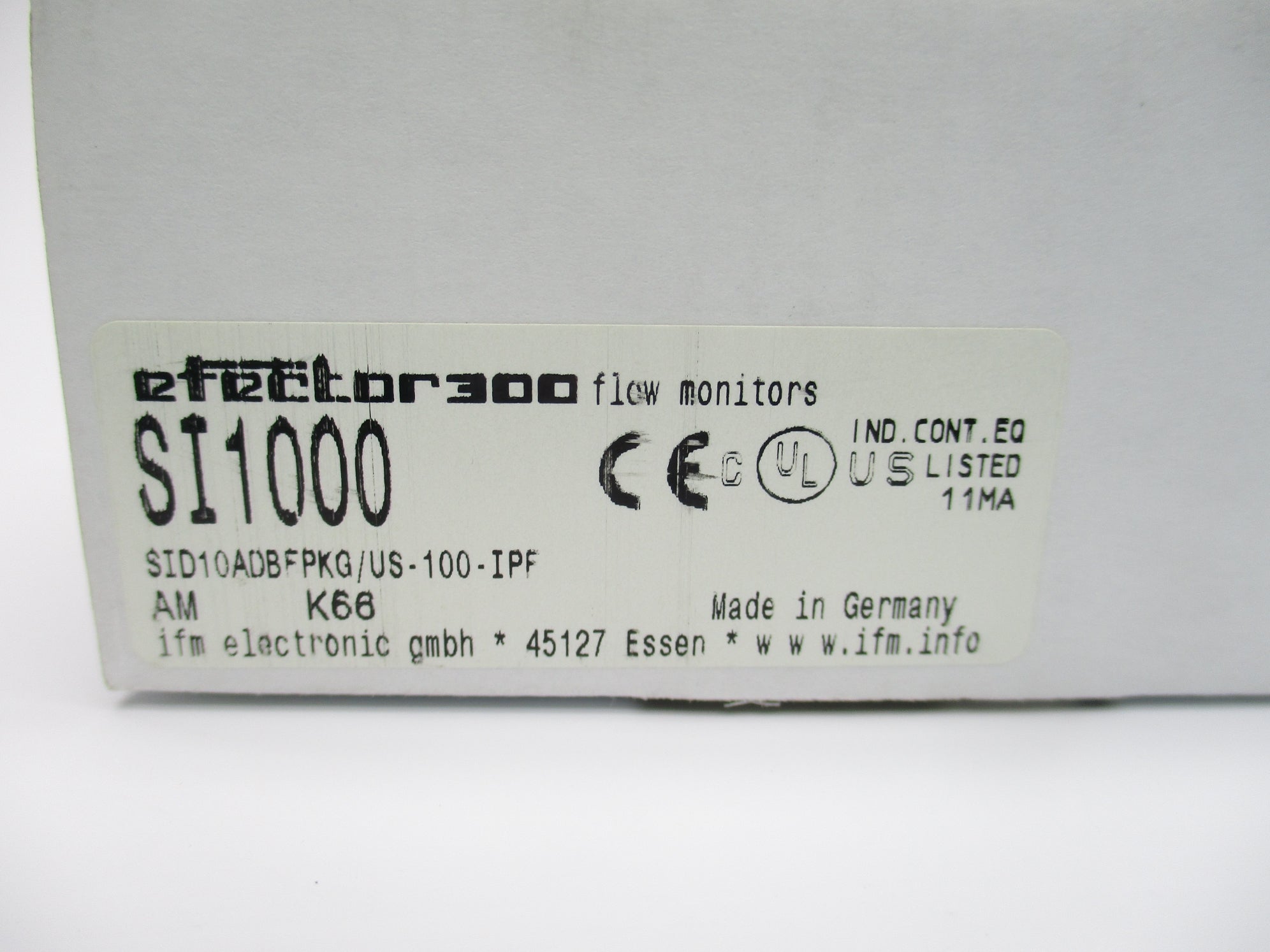 IFM EFECTOR SI1000 SID10ADBFPKG/US-100-IPF 20-36VDC NSMP