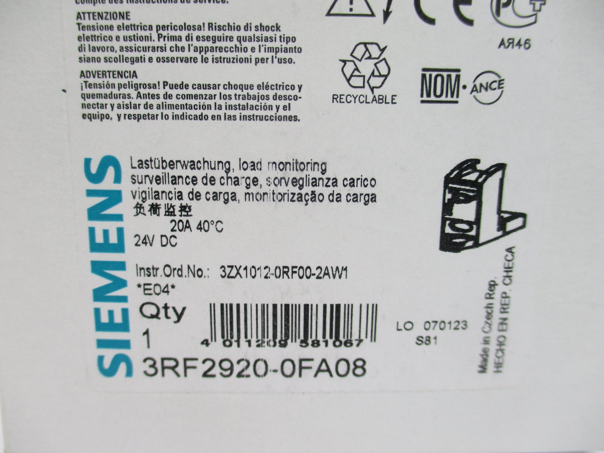 SIEMENS 3RF2920-0FA08 NSMP