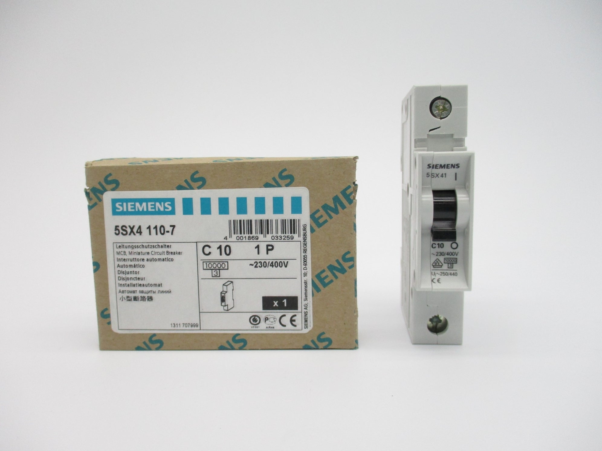 SIEMENS 5SX4110-7 10A 230/400V NSMP
