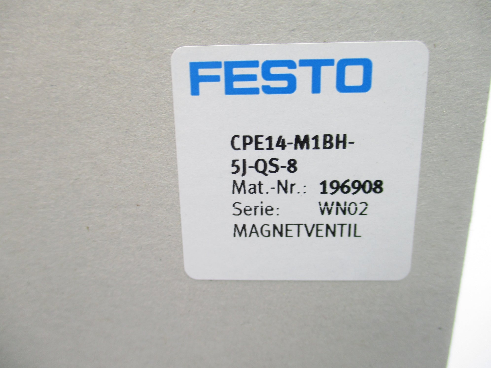 FESTO CPE14-M1BH-5J-QS-8 196908 NSMP