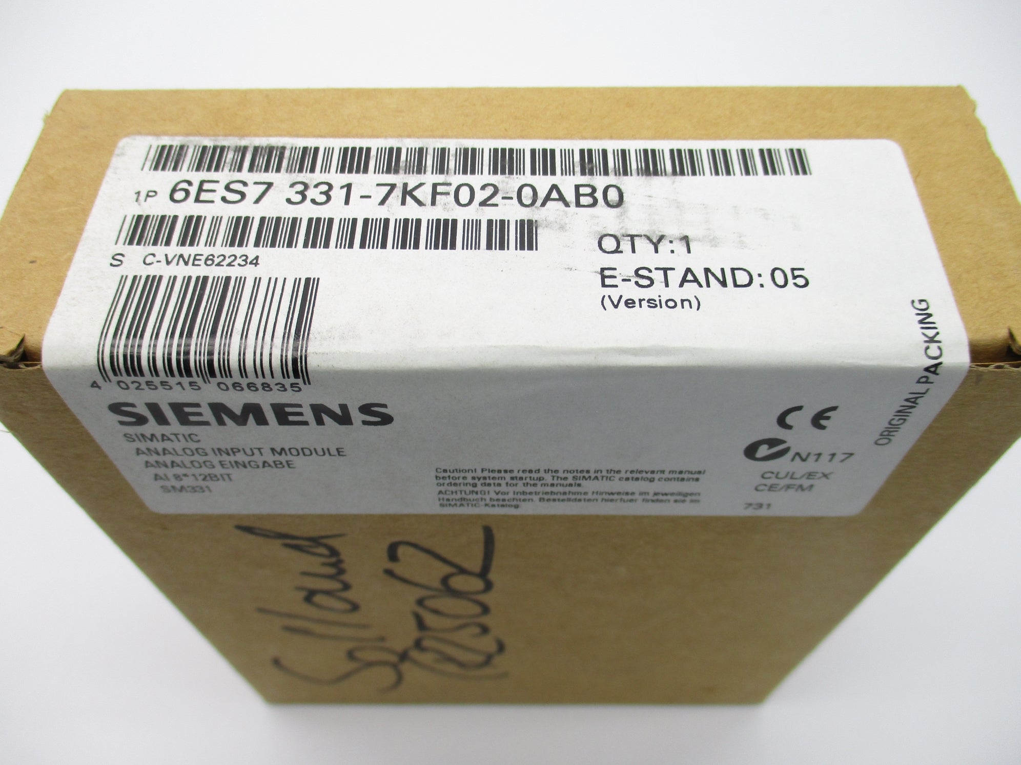 SIEMENS 6ES7331-7KF02-0AB0 NSFS