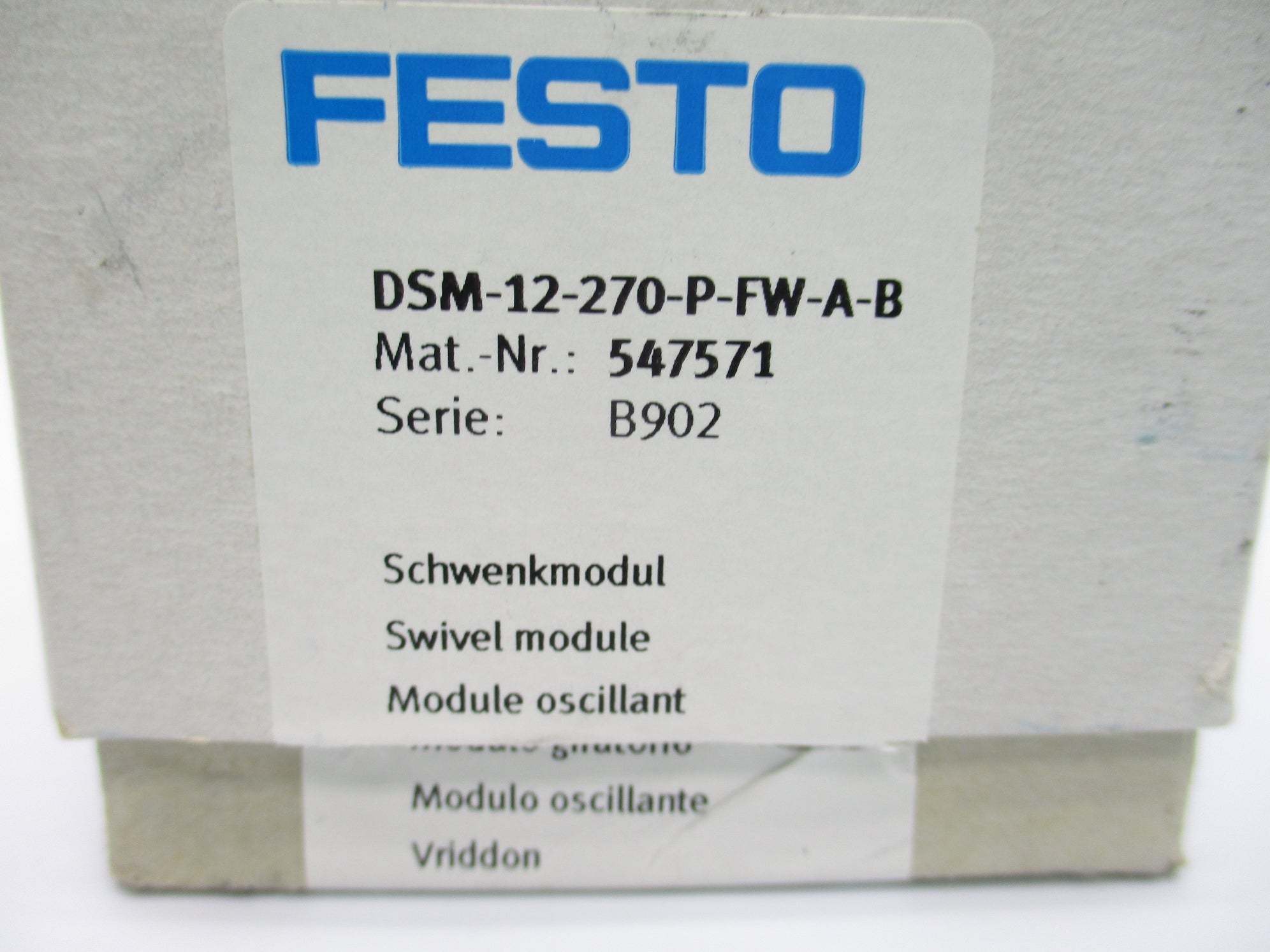 FESTO DSM-12-270-P-FW-A-B NSMP