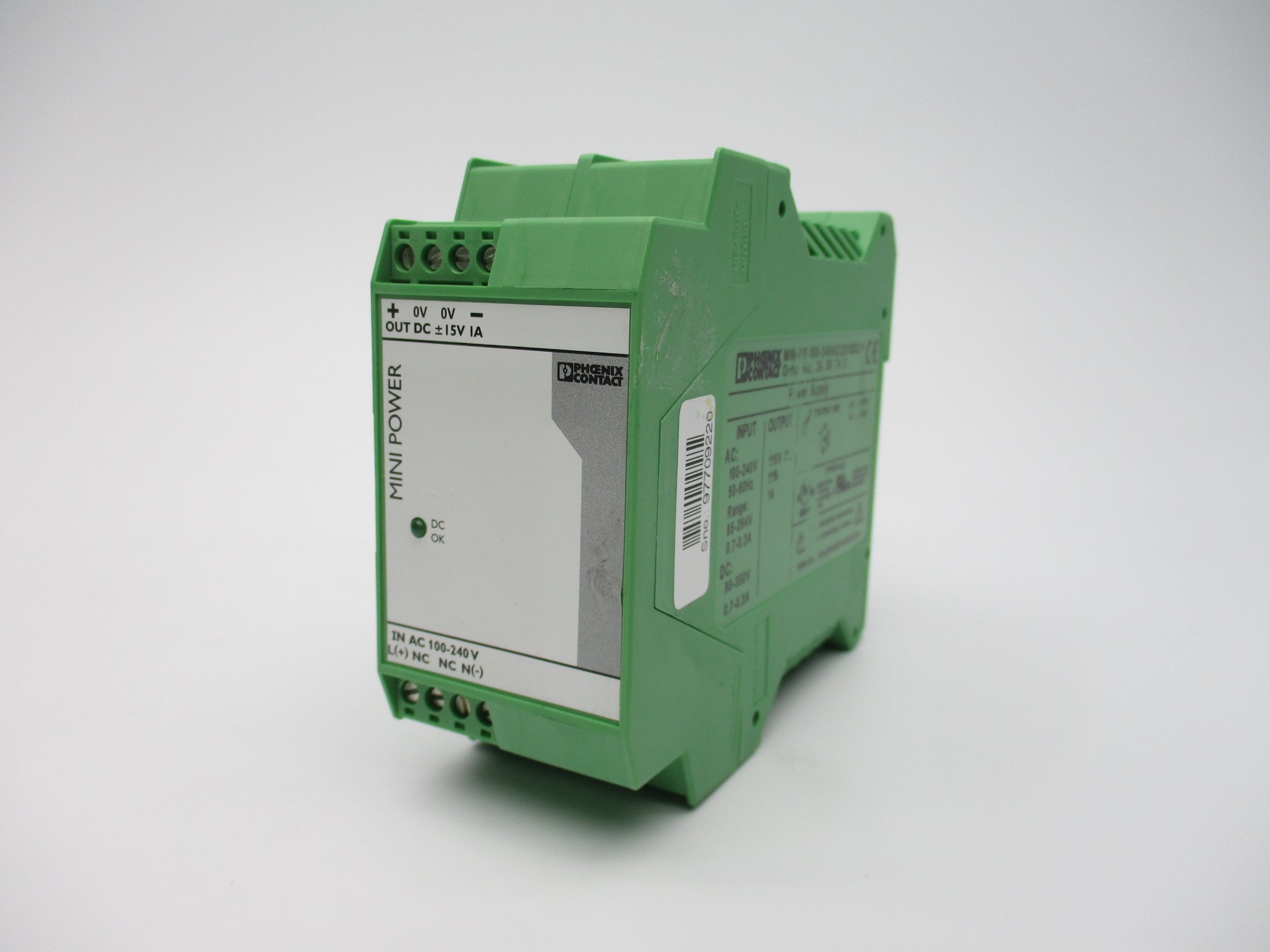 PHOENIX CONTACT MINI-PS-100-240AC/2X15DC/1 NSNP