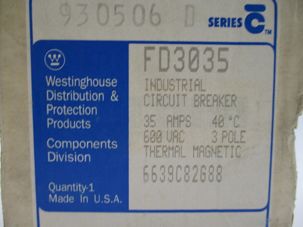 WESTINGHOUSE FD3035VL CIRCUIT BREAKER 35A  NSMP