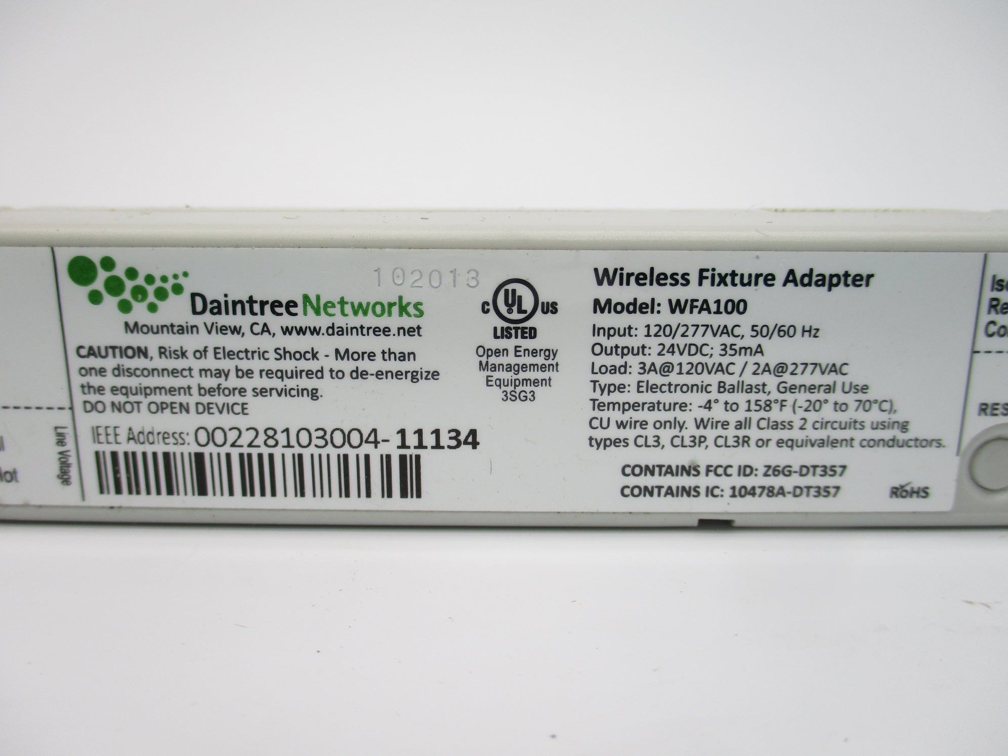 DAINTREE WFA100 NSNP