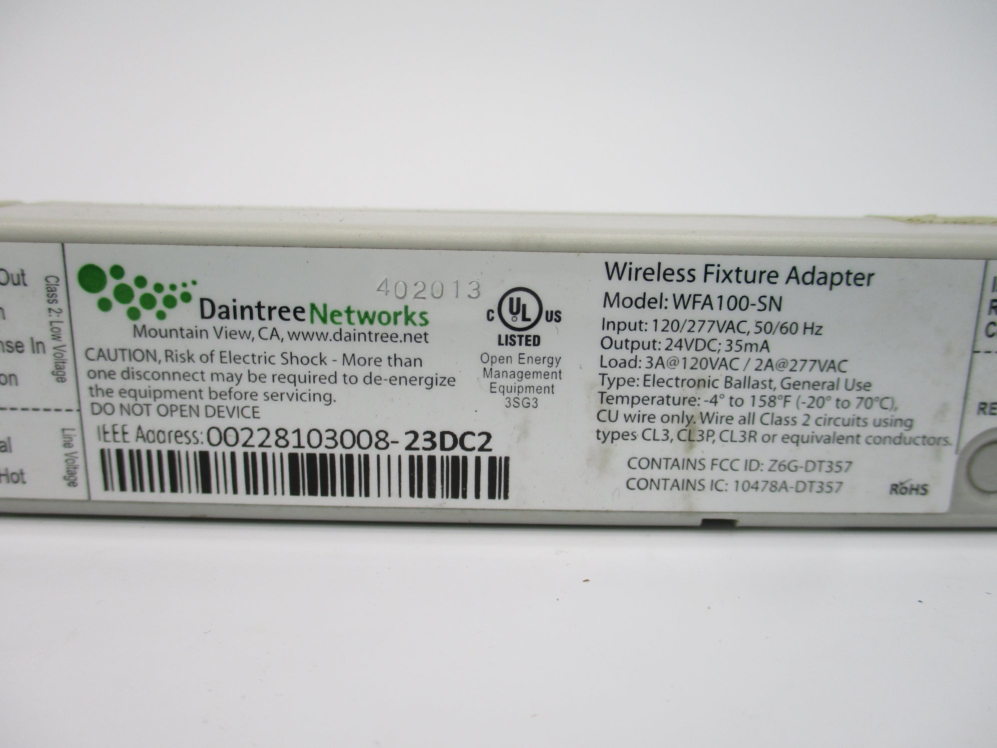 DAINTREE WFA100-SN UNMP