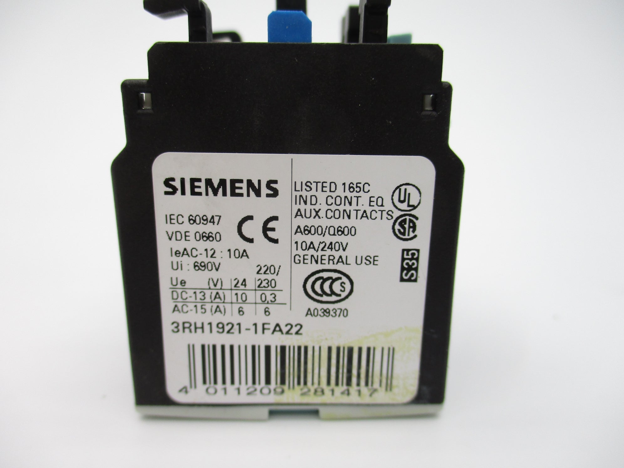SIEMENS 3RH1921-1FA22 NSNP
