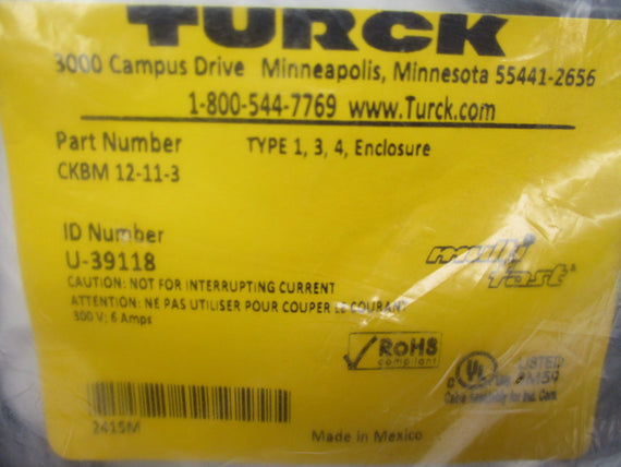 TURCK CKBM-12-11-3 NSMP