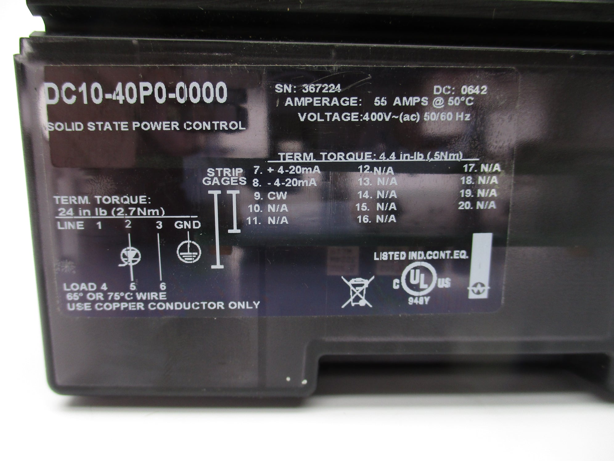 WATLOW DC10-40P0-0000 NSNP