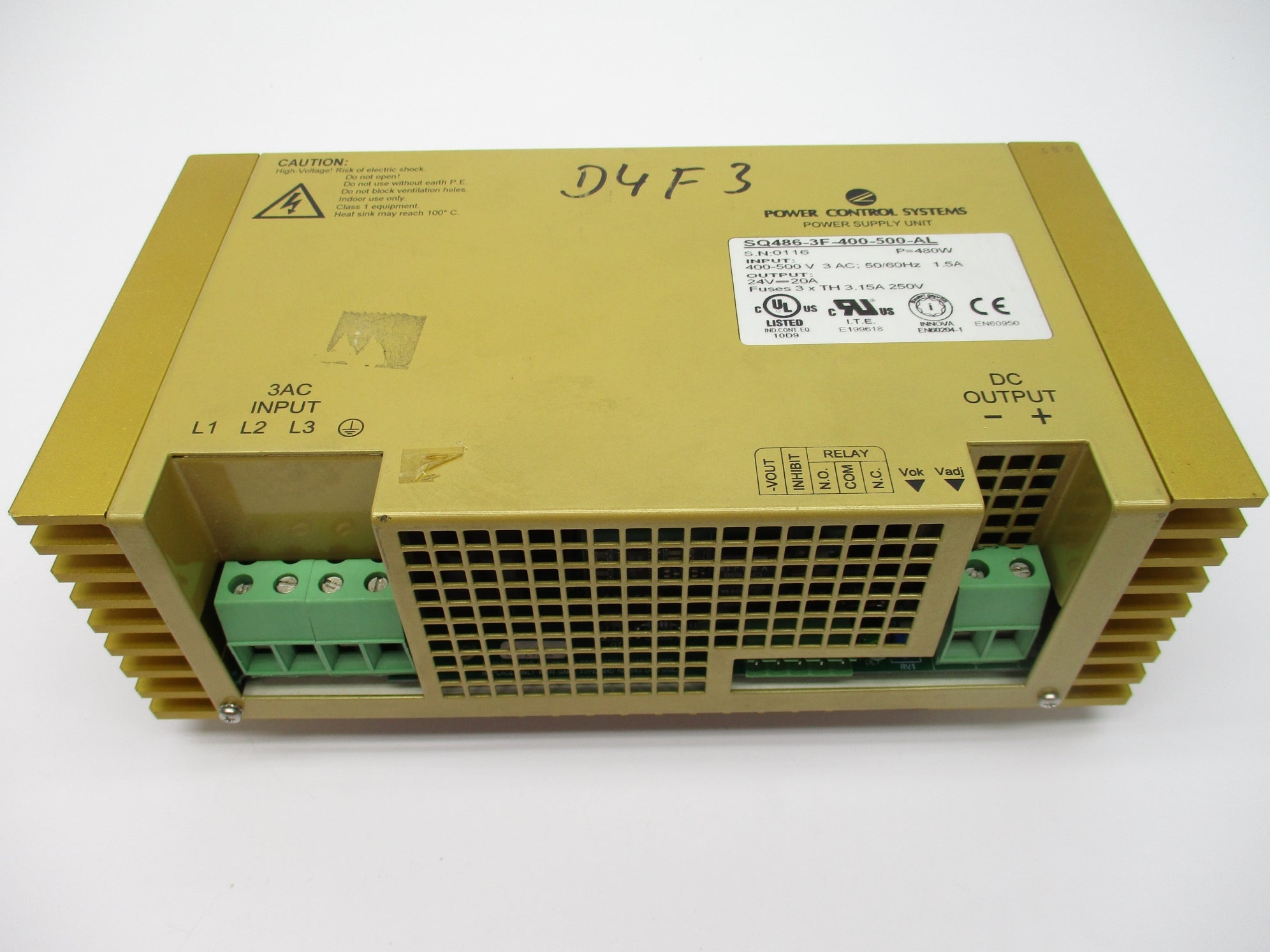 POWER CONTROL SYSTEMS SQ486-3F-400-500-AL UNMP