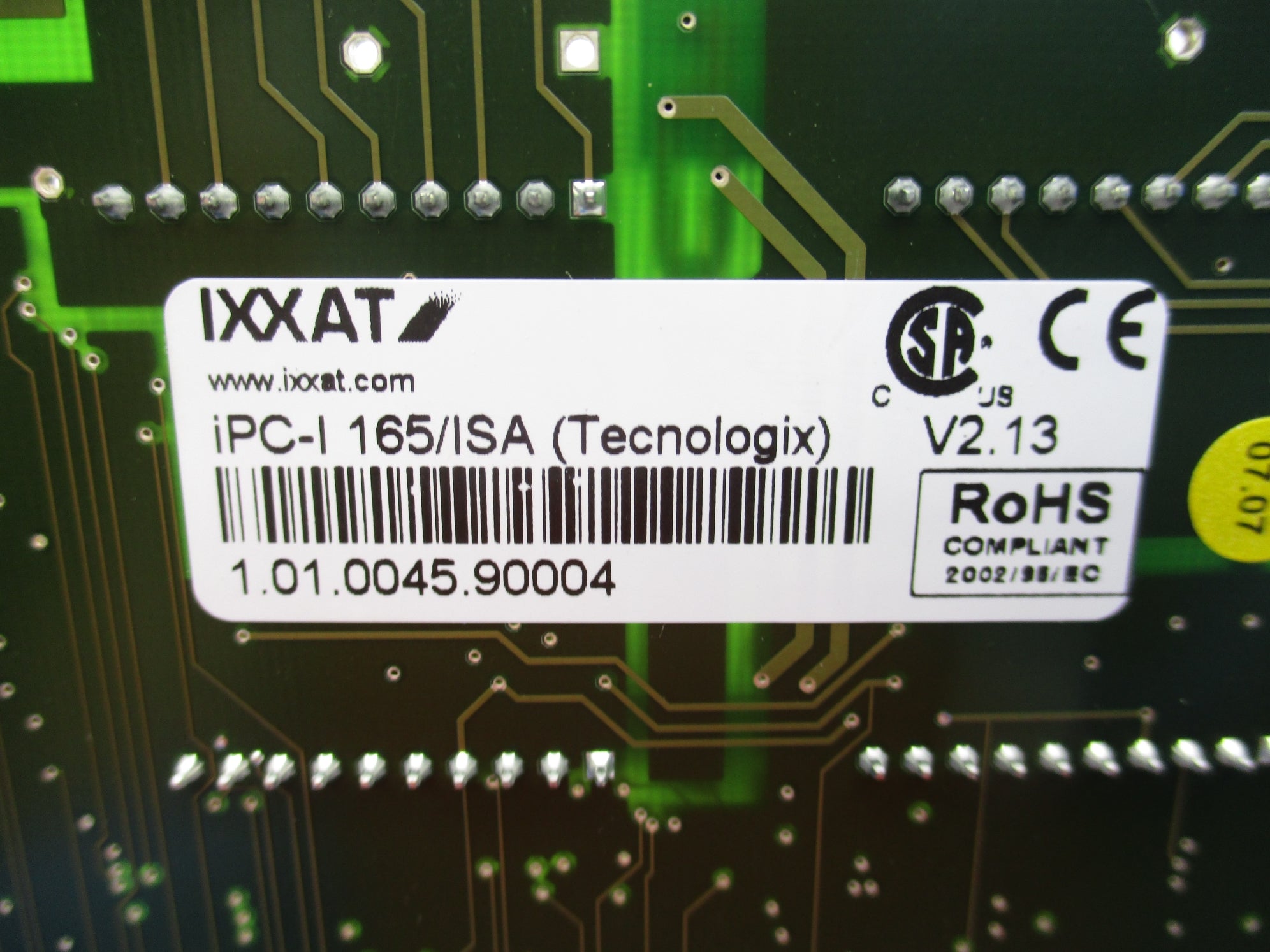 IXXAT AUTOMATION IPC-I 165/ISA V2.13 NSNP