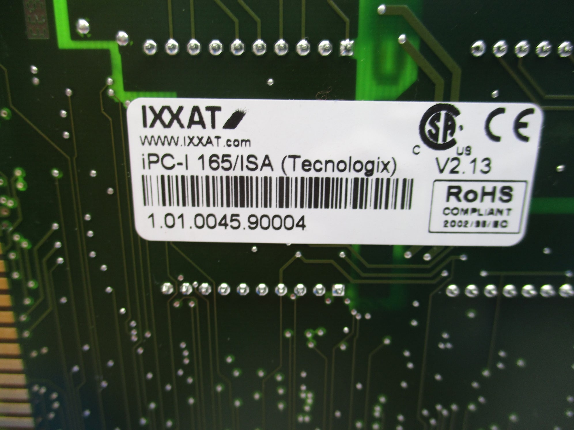 IXXAT AUTOMATION IPC-I 165/ISA V2.13 UNMP