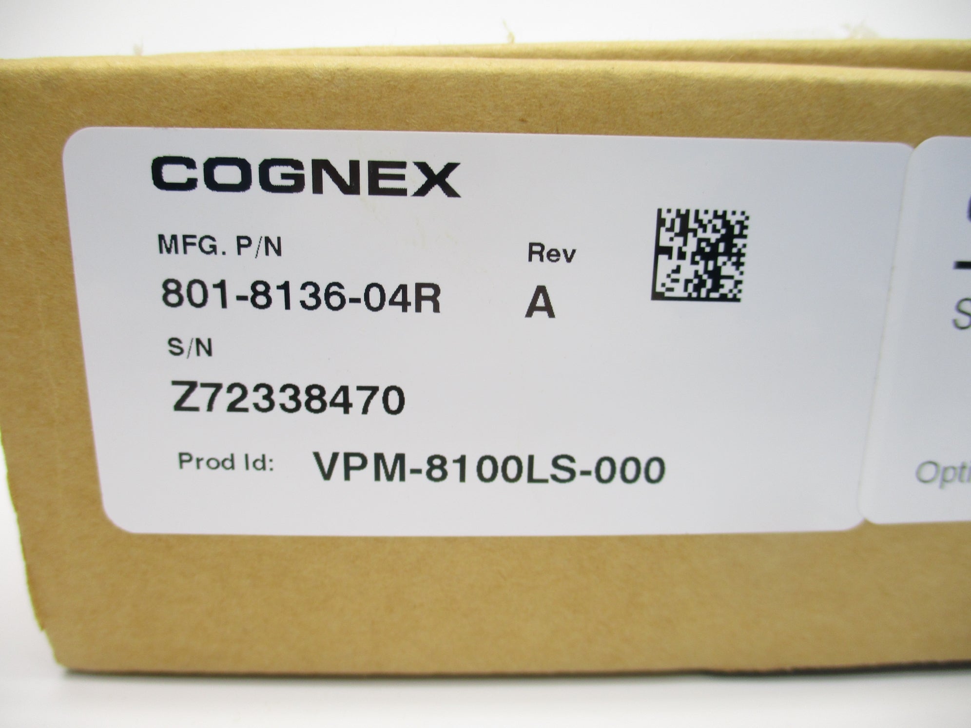 COGNEX VPM-8100LS-000 REV. A NSMP