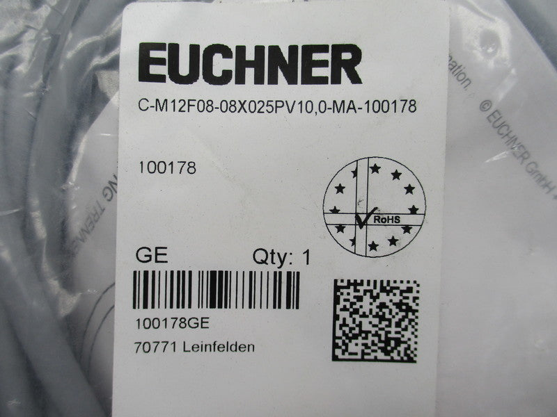 EUCHNER C-M12F08-08X025PV10,0-MA-100178 NSMP