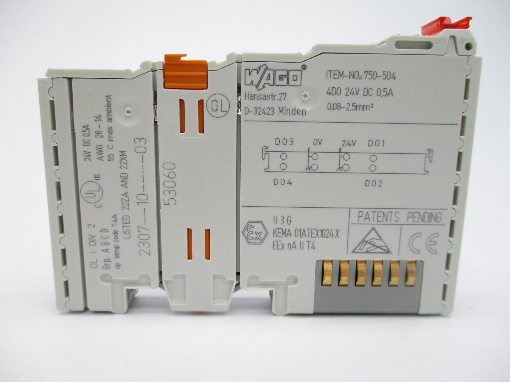 WAGO 750-504 24VDC 0.5A NSNP