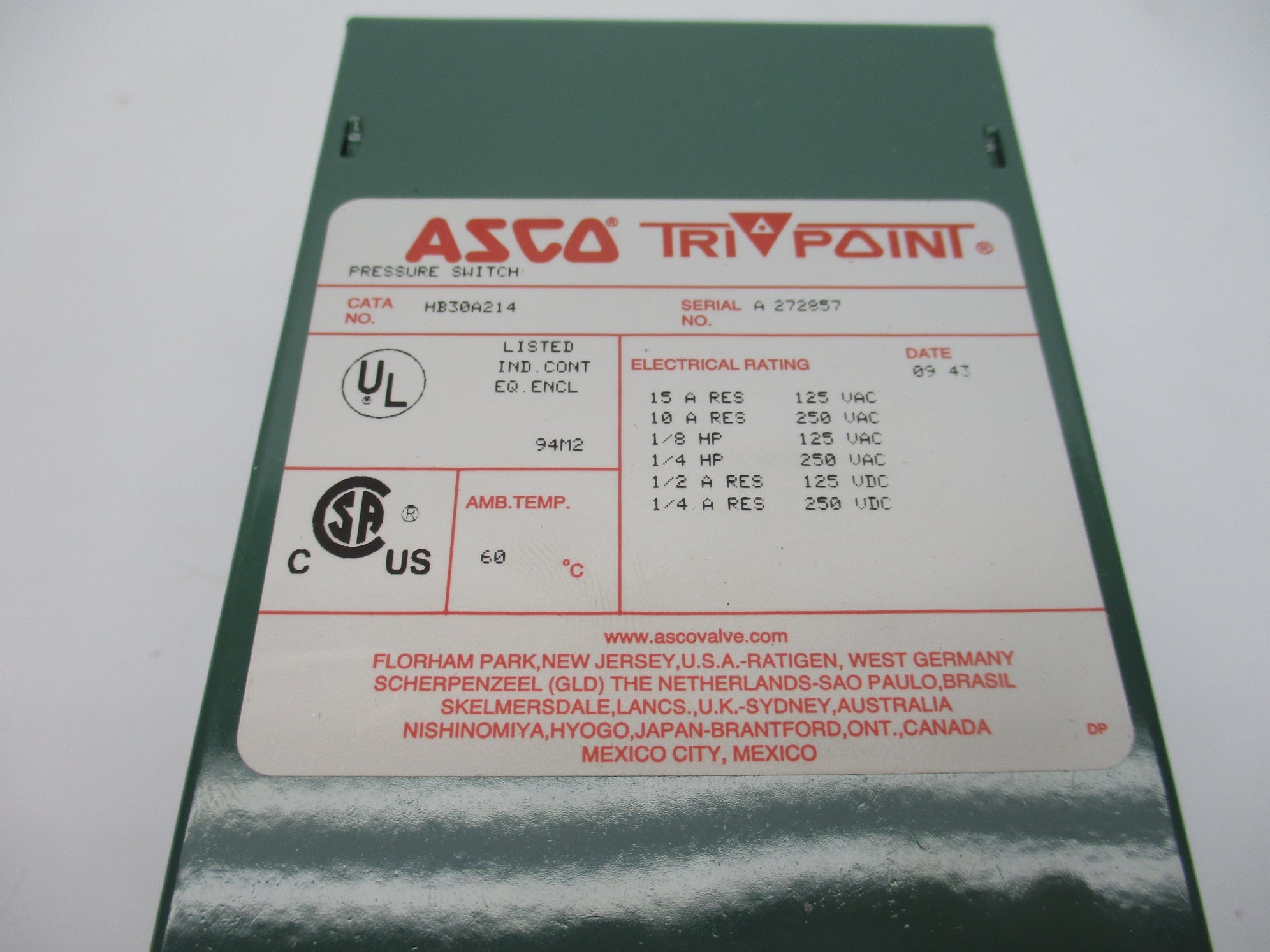 ASCO HB30A214 NSNP