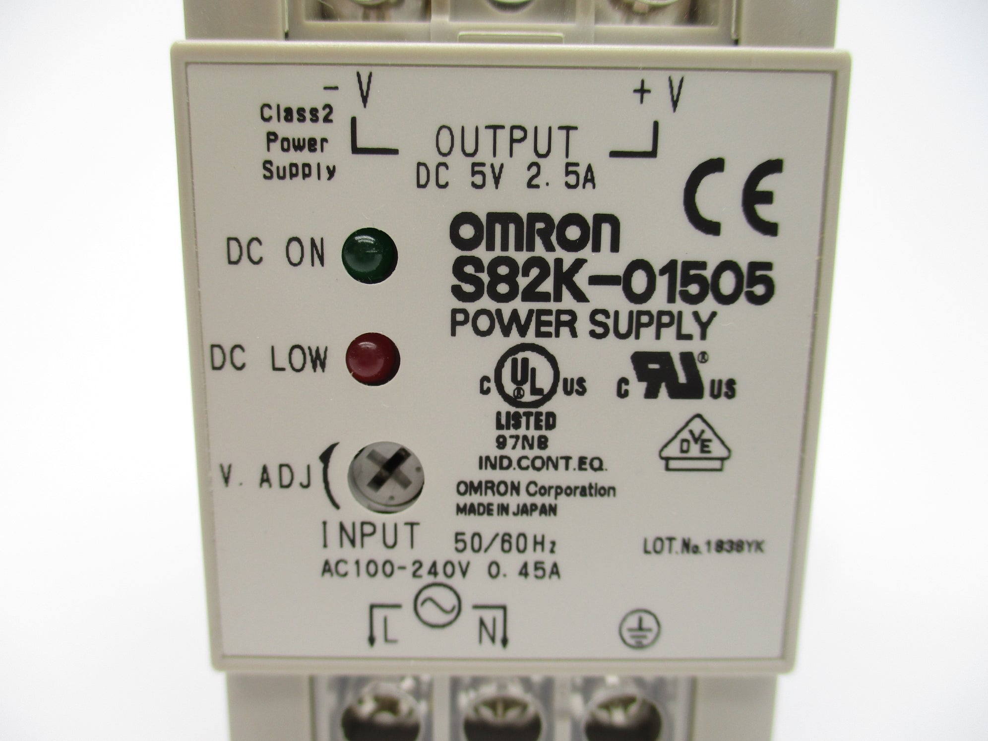 OMRON S82K-01505 100-240VAC 0.45A NSNP