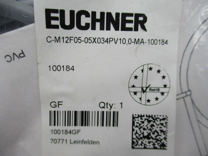 EUCHNER C-M12F05-05X034PV10,0-MA-100184 NSMP