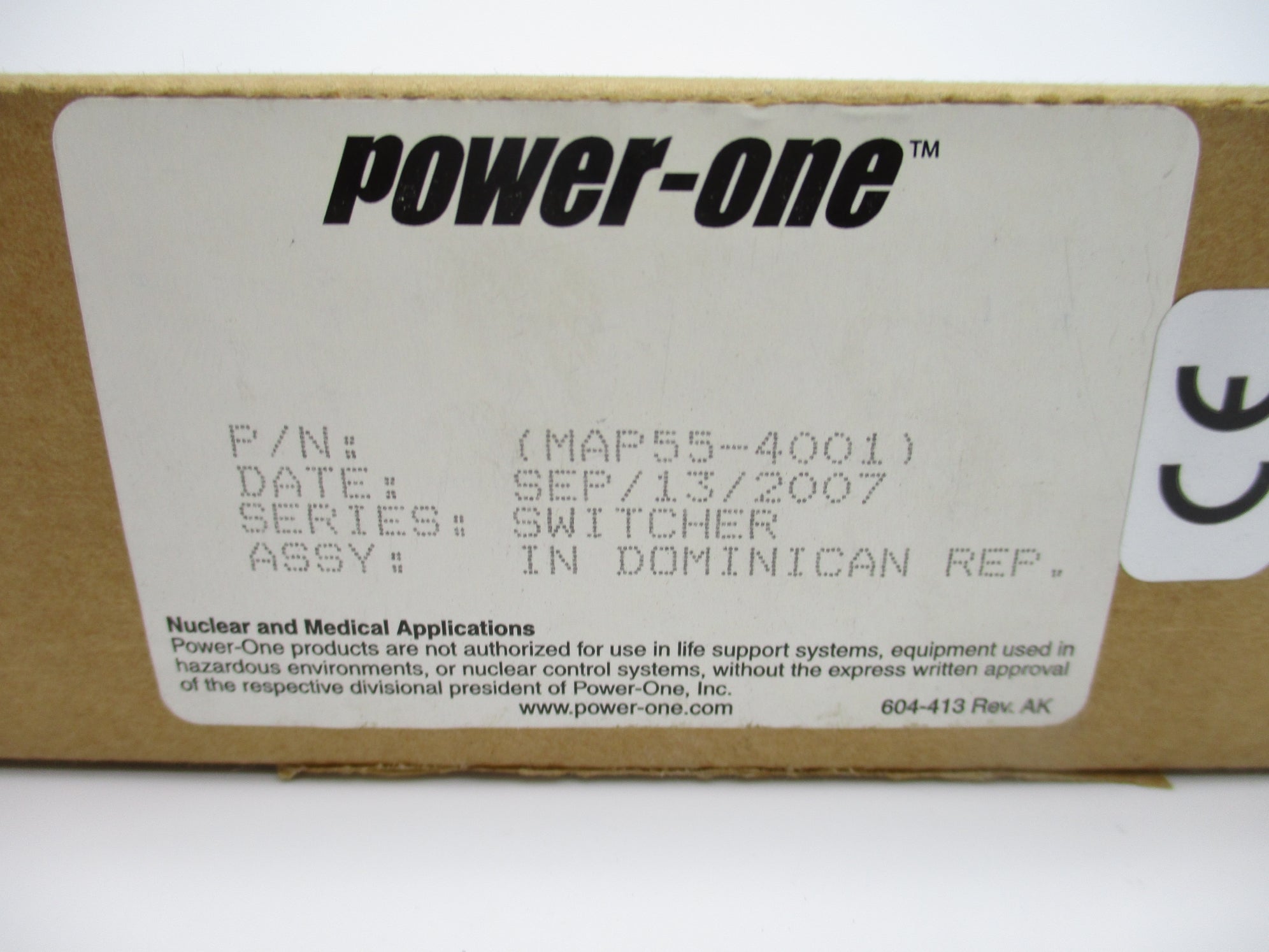 POWER-ONE MAP55-4001 NSMP