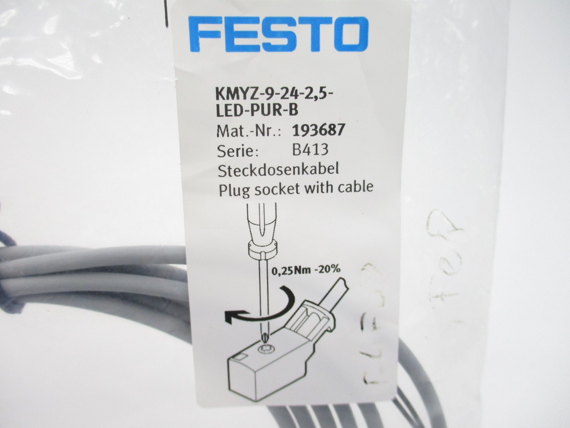 FESTO KMYZ-9-24-2.5-LED-PUR-B NSMP