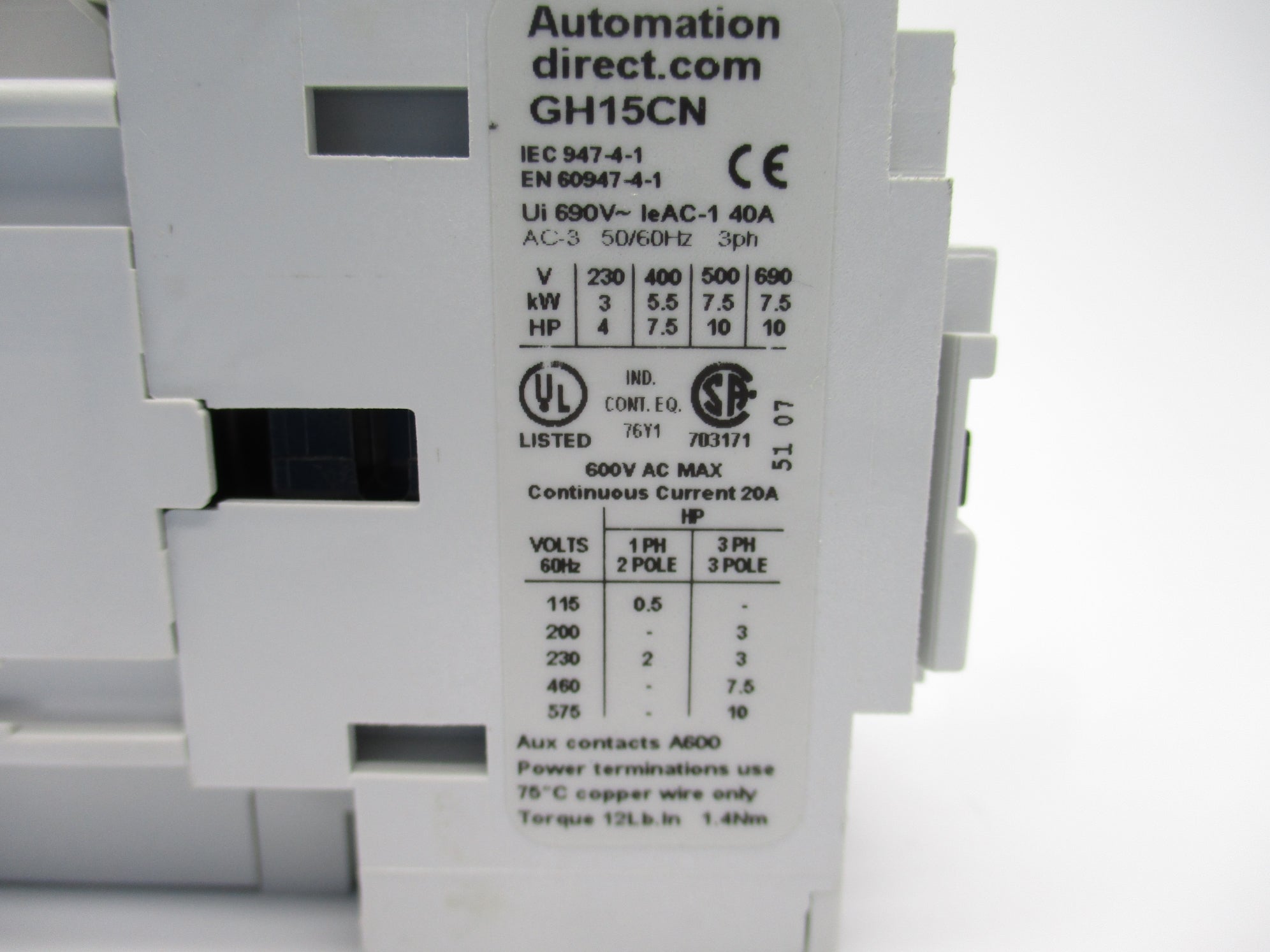 MOELLER GH15CN 110-120V NSNP