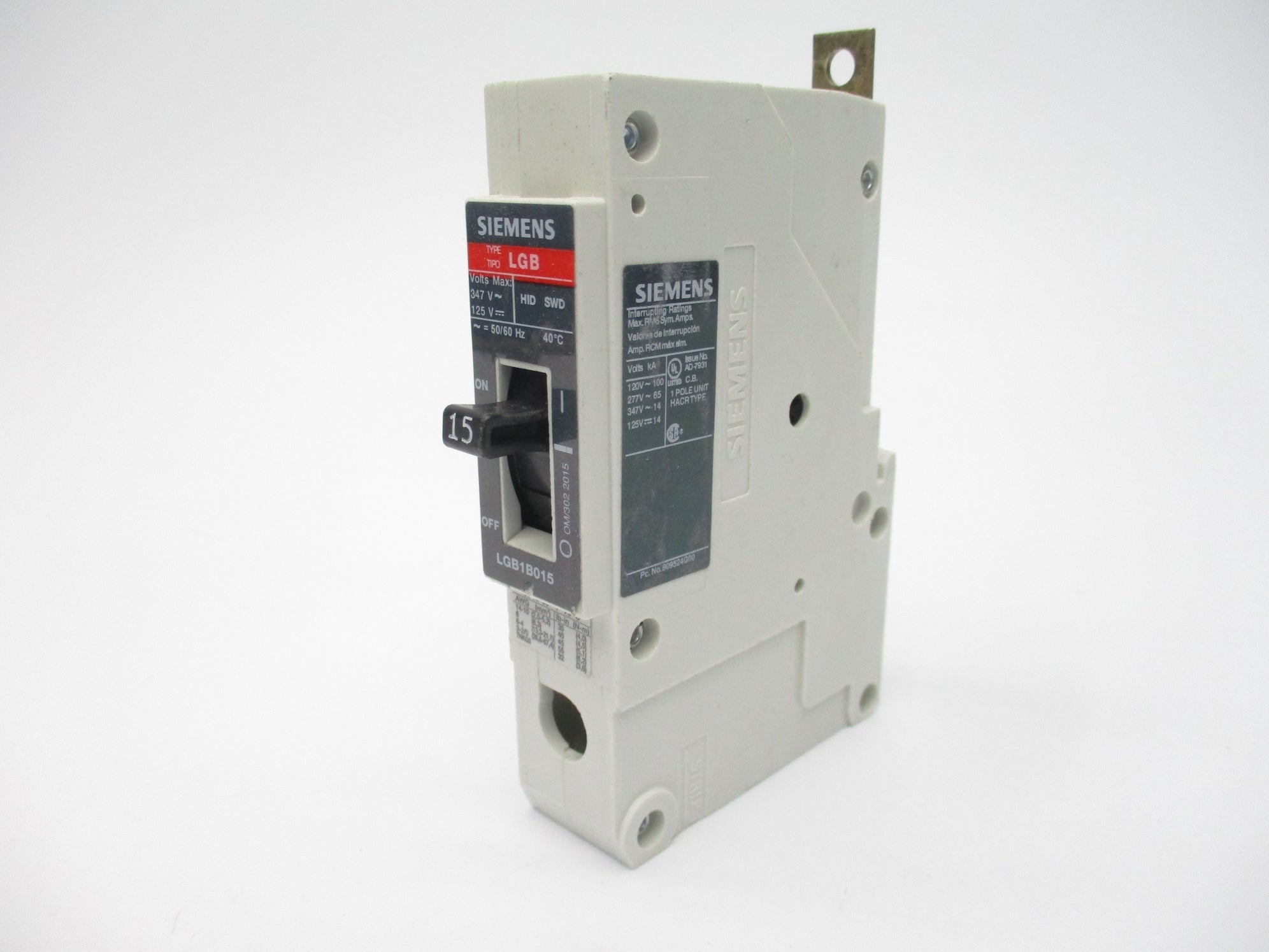 SIEMENS LGB1B015 UNMP