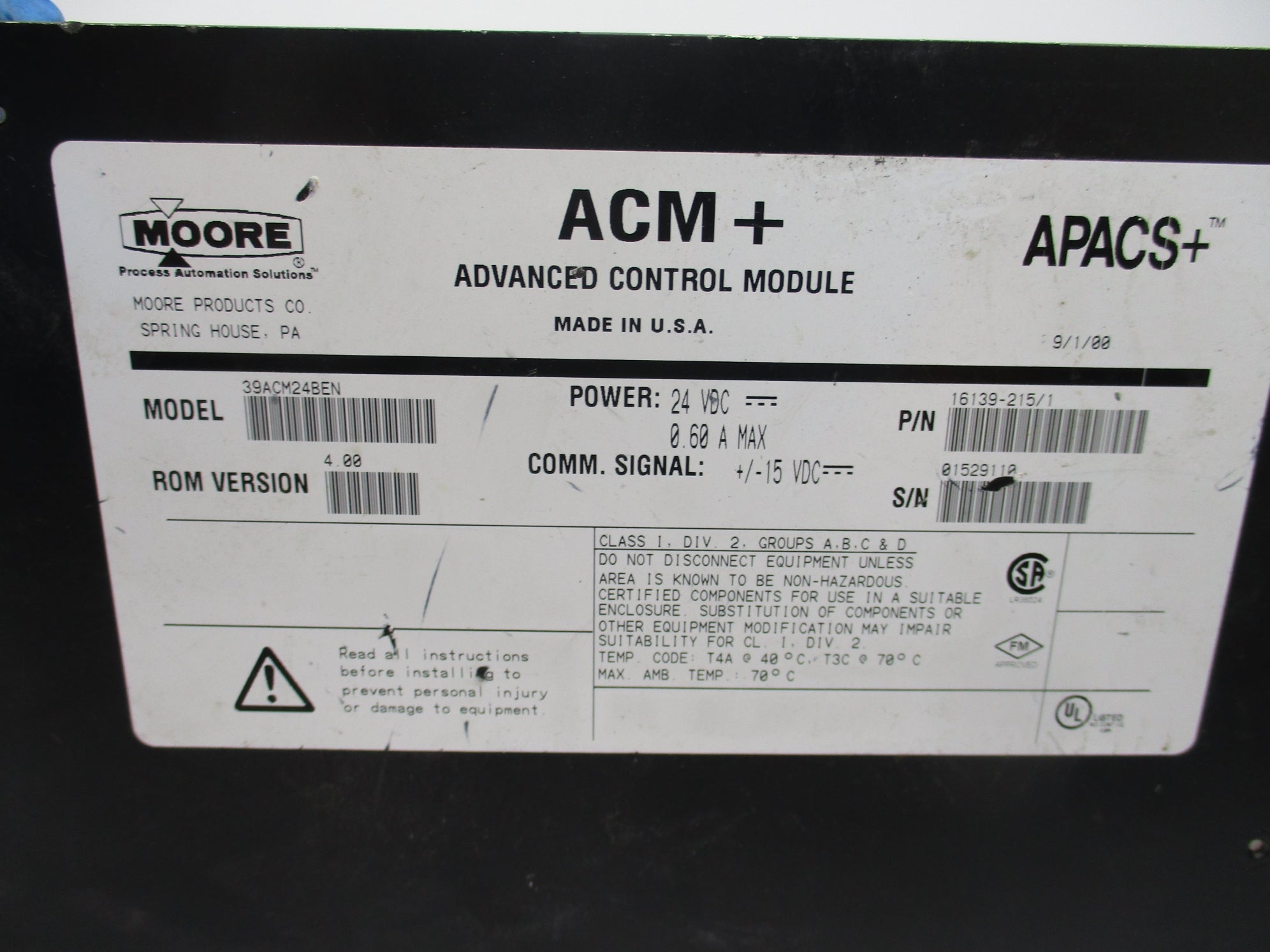 MOORE 39ACM24BEN NSNP