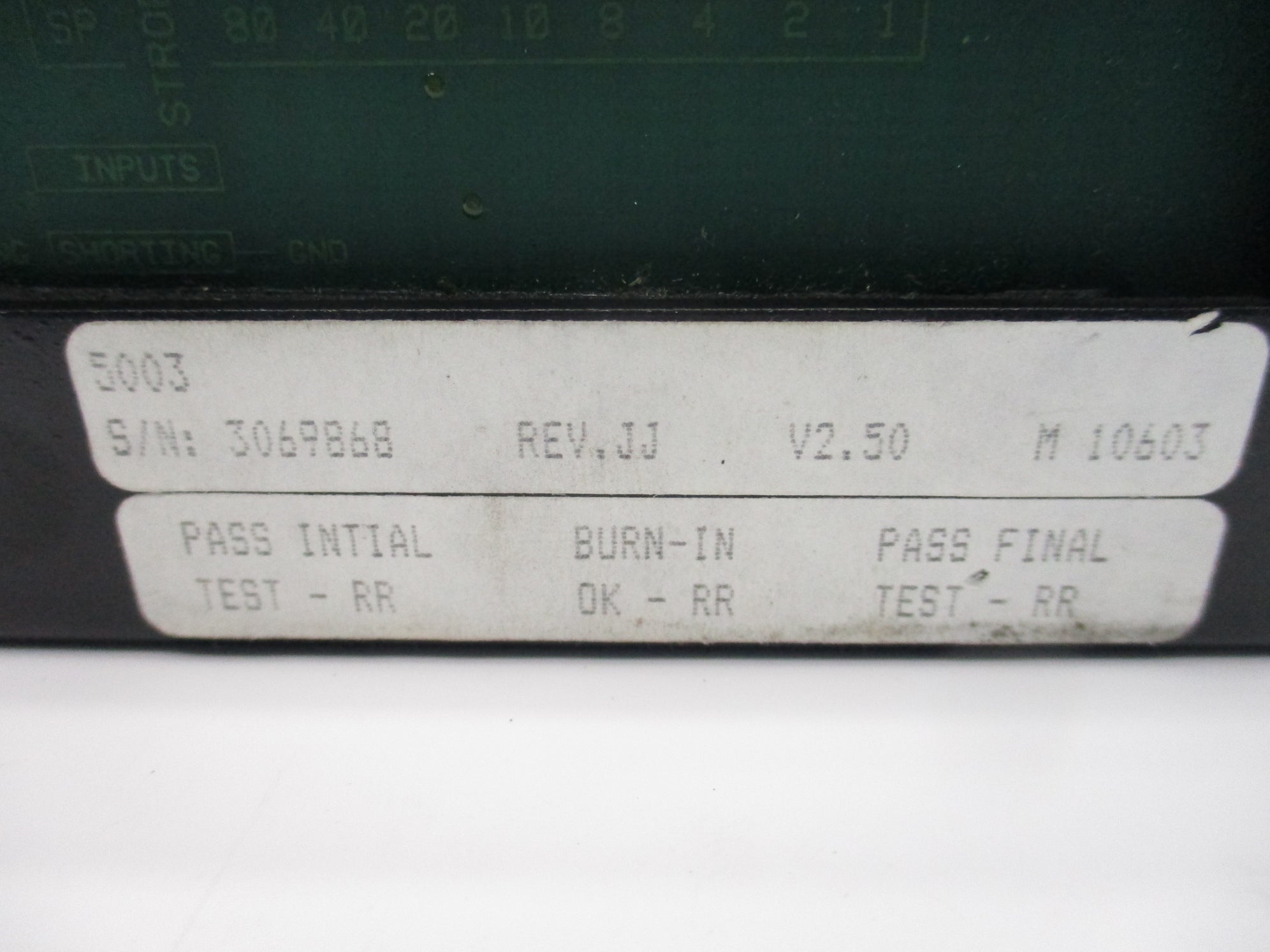 CINCINATTI ELCTROSYSTEMS 5003 REV. JJ V2.5 UNMP