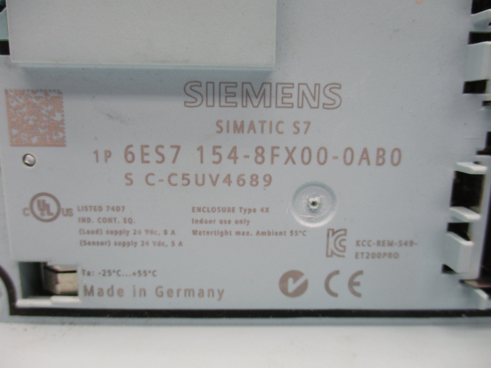 SIEMENS 6ES7154-8FX00-0AB0 (AS PICTURED) UNMP