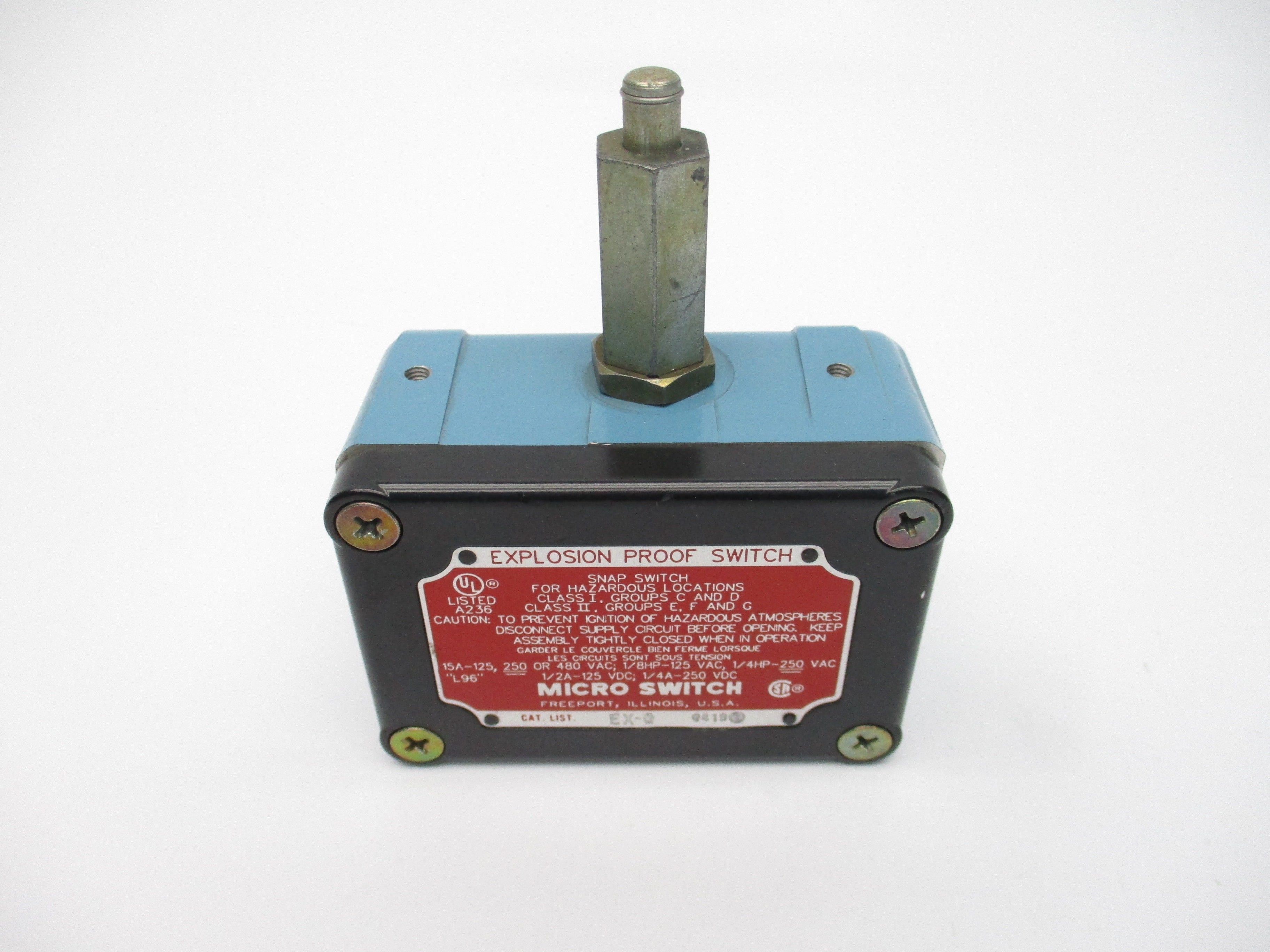 MICRO SWITCH EX-Q 480VAC 15A UNMP