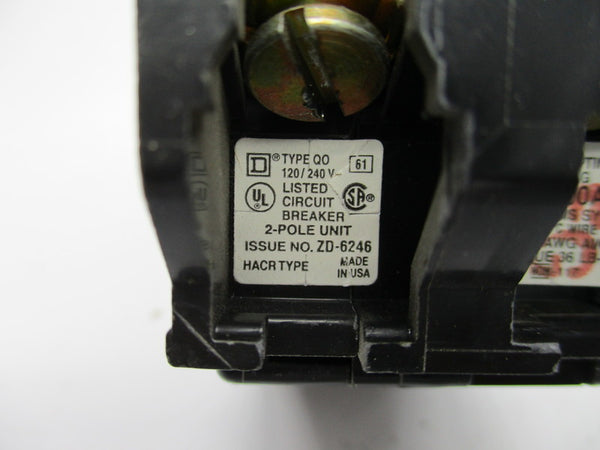 SQUARE D ZD-6246 CIRCUIT BREAKER UNMP
