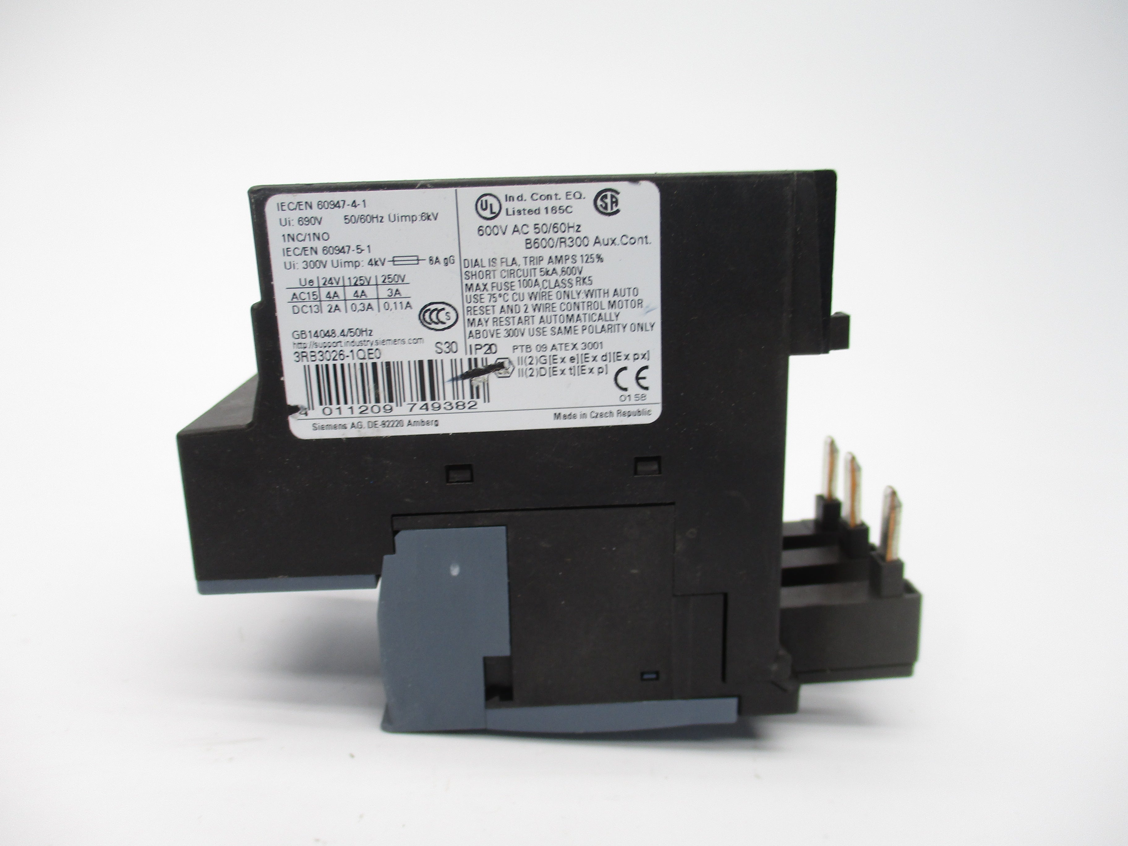 SIEMENS 3RB3026-1QE0 6-25A UNMP