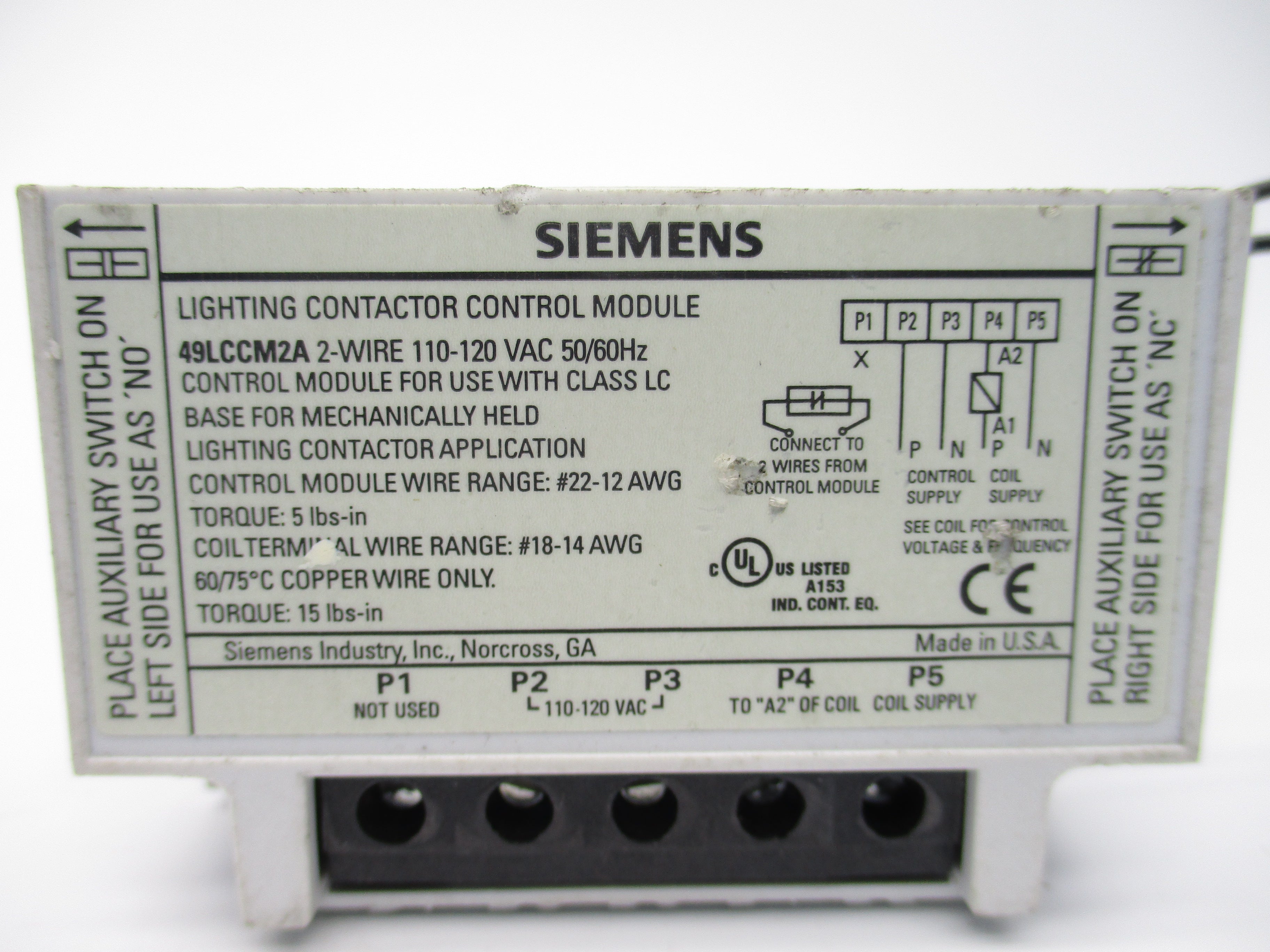 SIEMENS 49LCCM2A UNMP
