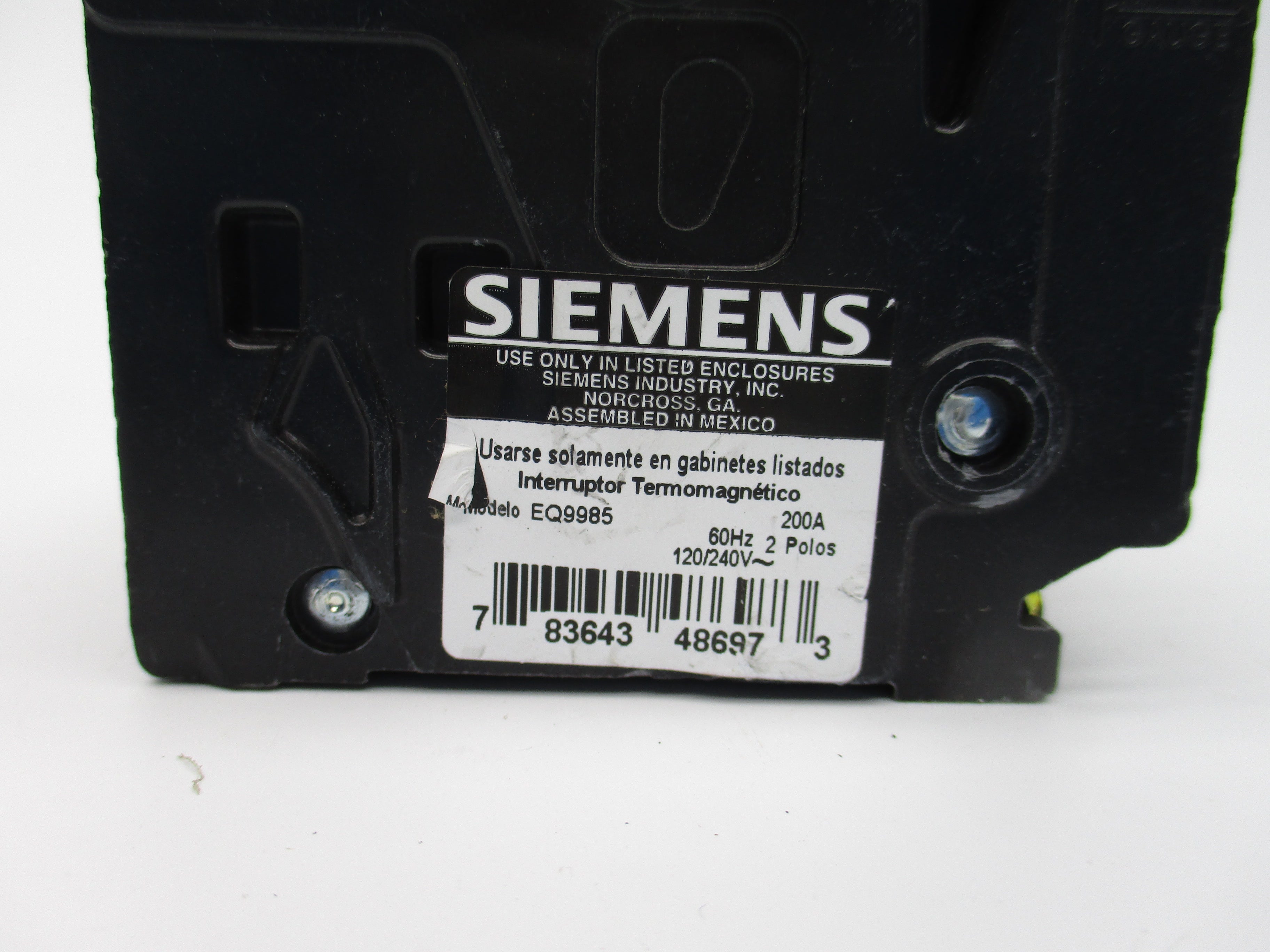 SIEMENS EQ9985 200A 120/240V (AS PICTURED)  UNMP