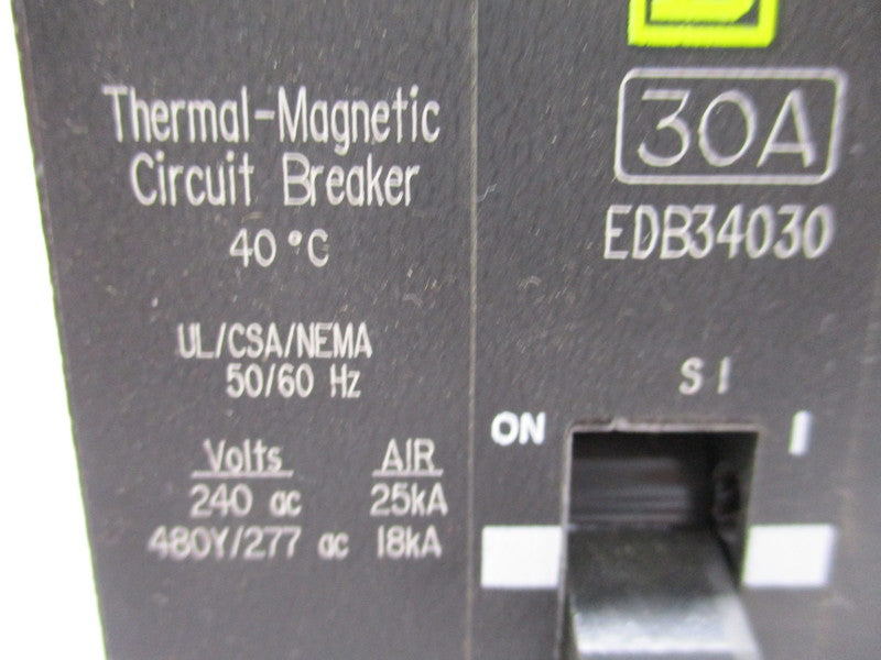 SQUARE D EDB34030 30A 240VAC NSNP
