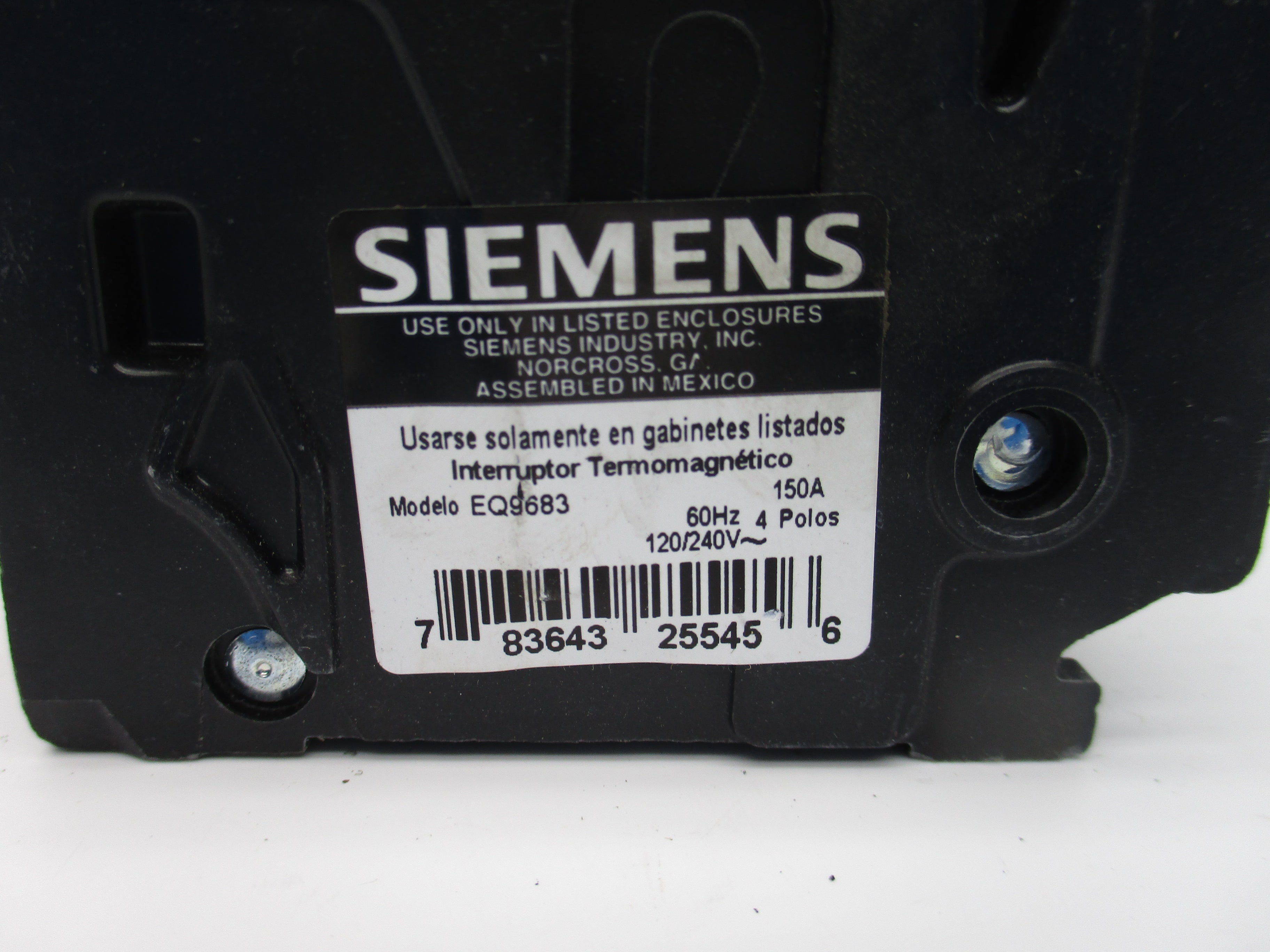 SIEMENS EQ9683 150A 120/240V (AS PICTURED)  UNMP