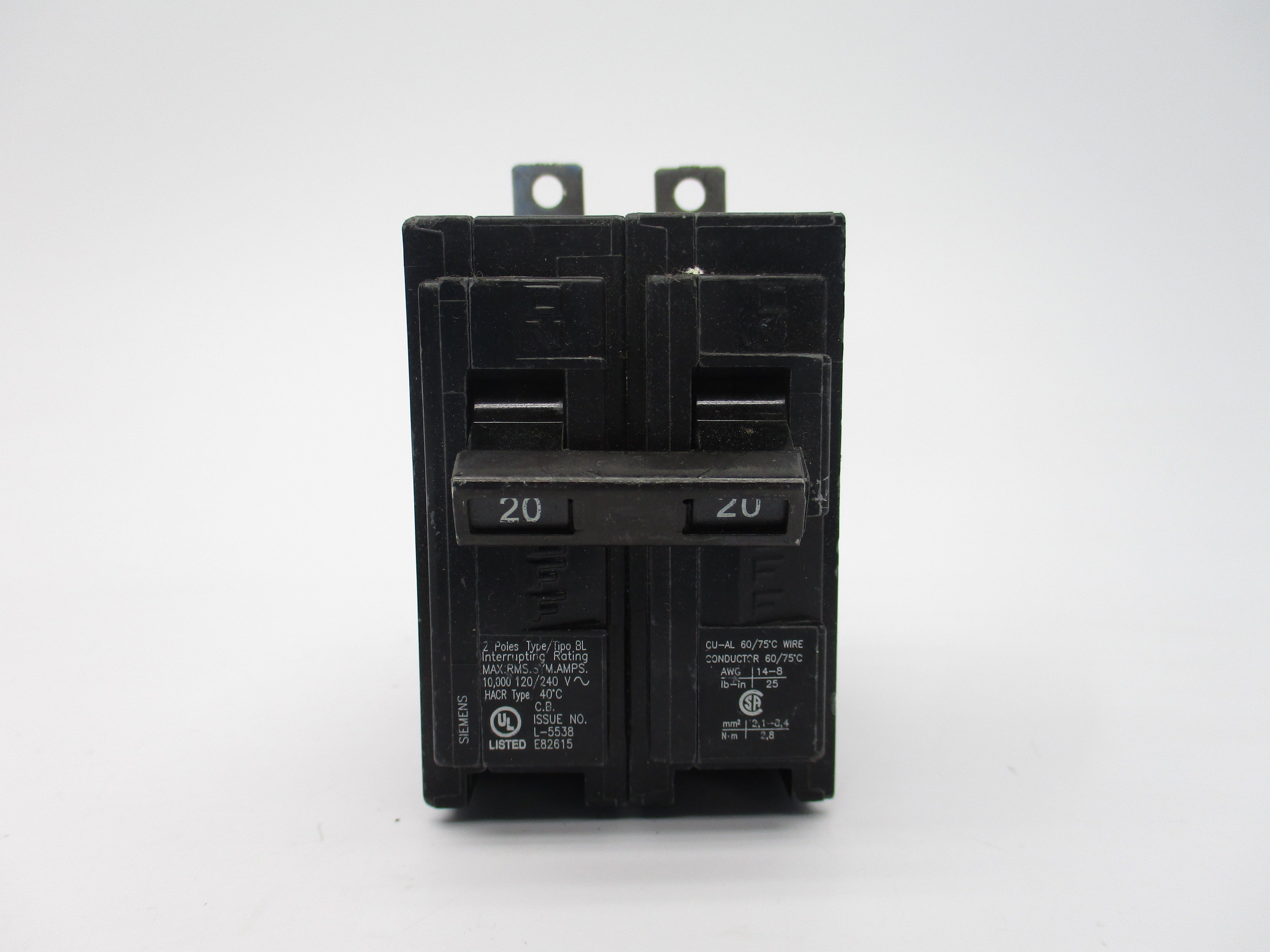 SIEMENS B220 20A 120/240V UNMP