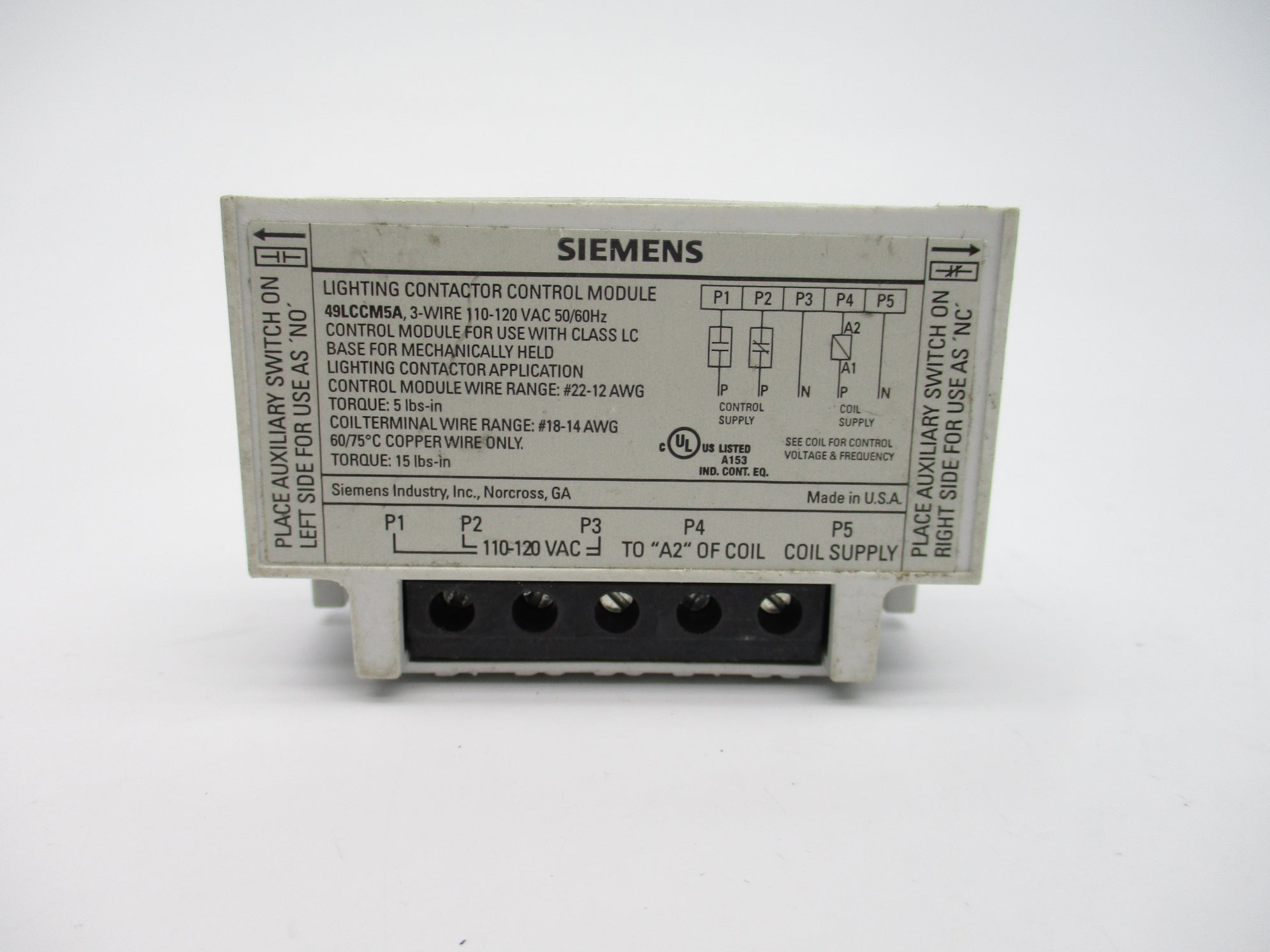 SIEMENS 49LCCM5A UNMP