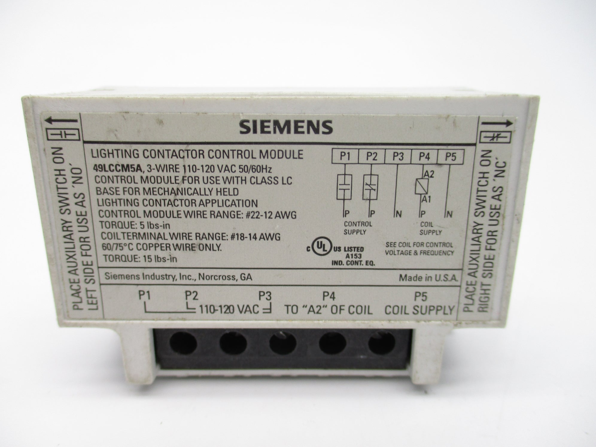 SIEMENS 49LCCM5A UNMP