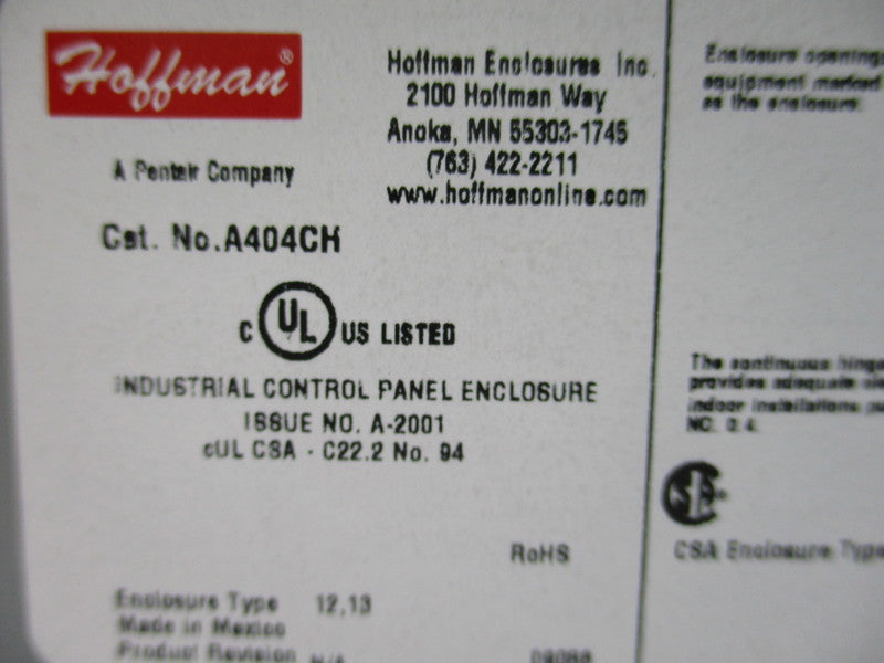 HOFFMAN A404CH NSNP