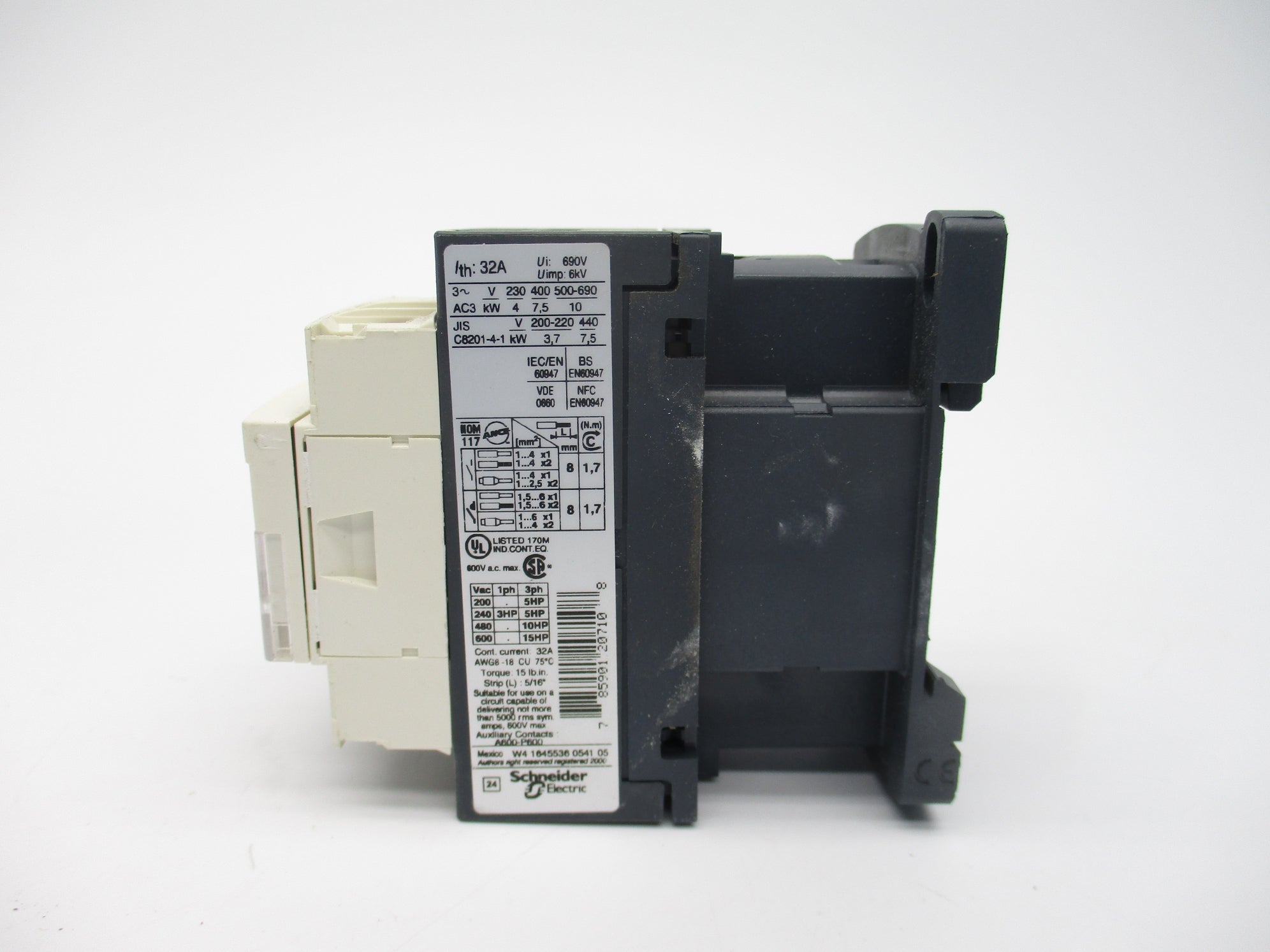 TELEMECANIQUE LC1D18G7 120V NSNP
